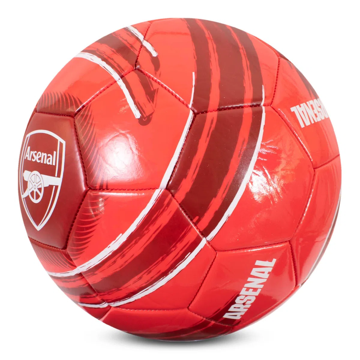Hy-Pro Oficjalnie licencjonowana piłka nożna Arsenal F.C. Cyclone | rozmiar 5, strzelcy, trening, mecz, towar, kolekcjonerska dla dzieci i dorosłych, czerwona