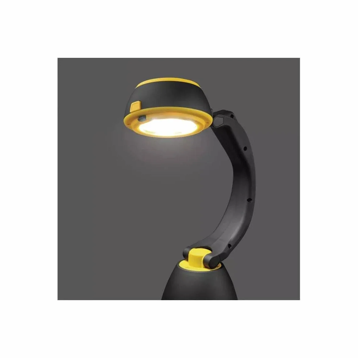 EMOS - Wielofunkcyjna lampa kempingowa LED – przenośna – 3 rodzaje światła – 215 lm, maks. 305 m – 3 tryby świecenia – 90 godzin – zasilanie bateryjne (3 x AA) – do użytku na zewnątrz – czarno-żółta