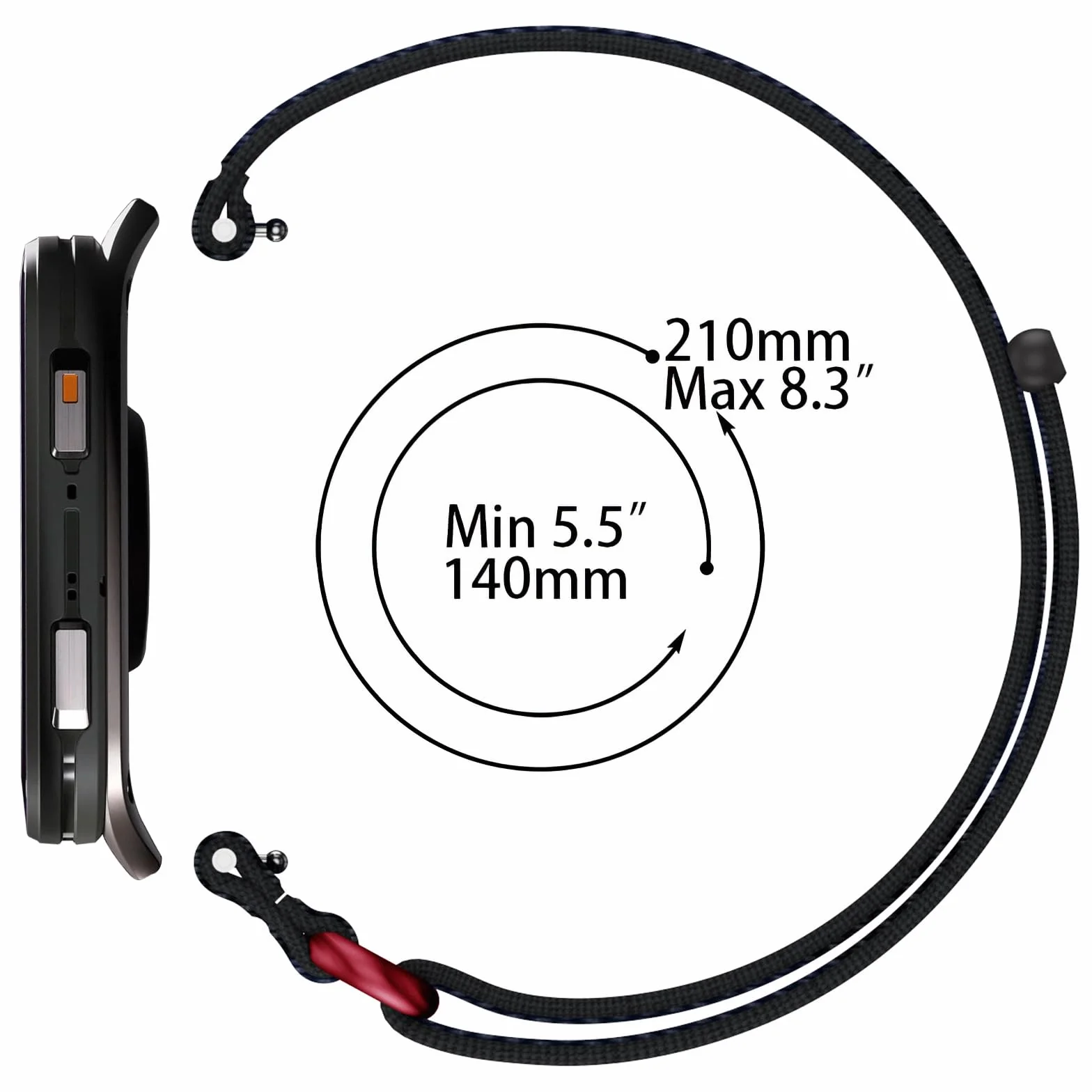 Nylonowy pasek 24 mm kompatybilny z bransoletką Garmin Venu X1 Sport dla mężczyzn i kobiet