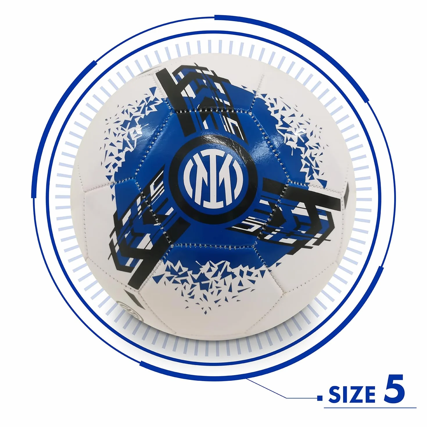 Mondo Toys 13404 - Piłka nożna INTER - Oficjalny produkt - rozmiar 5-300 g - biały/niebieski/czarny