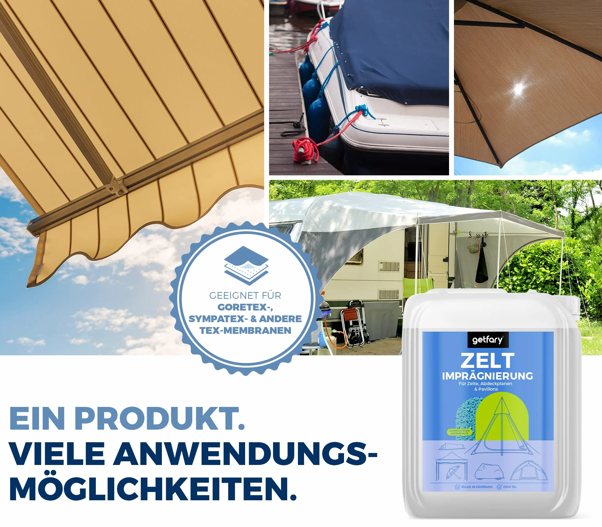 Spray impregnujący do namiotów i pawilonów 3 l – impregnat premium Spray-On do użytku na zewnątrz