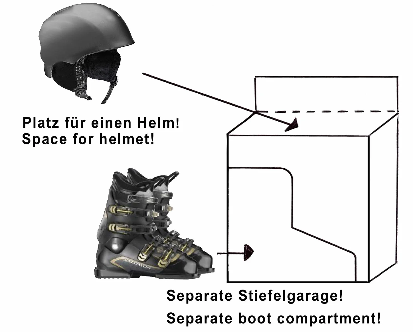 BRUBAKER Torba na buty narciarskie Superfunction 2.0 i kask oraz torba na narty Carver Pro 2.0 na 1 parę nart do 170 cm, neonowa fuksja/czarna