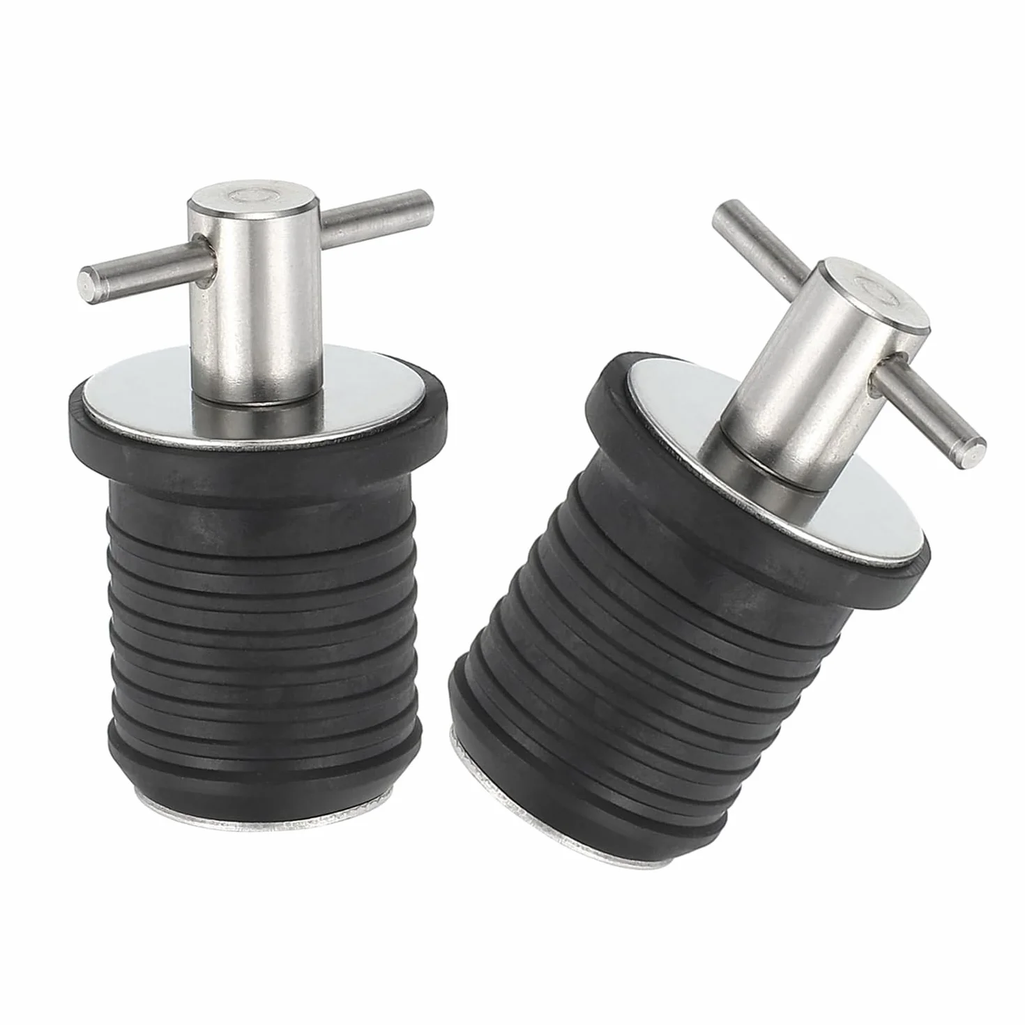 2 szt. zaślepki do łodzi, korek odpływu łodzi, korek odpływu łodzi, wtyczka odpływowa, 25 mm stalowe korki odpływowe, do kajaku łodzi 25 mm otwory odpływowe