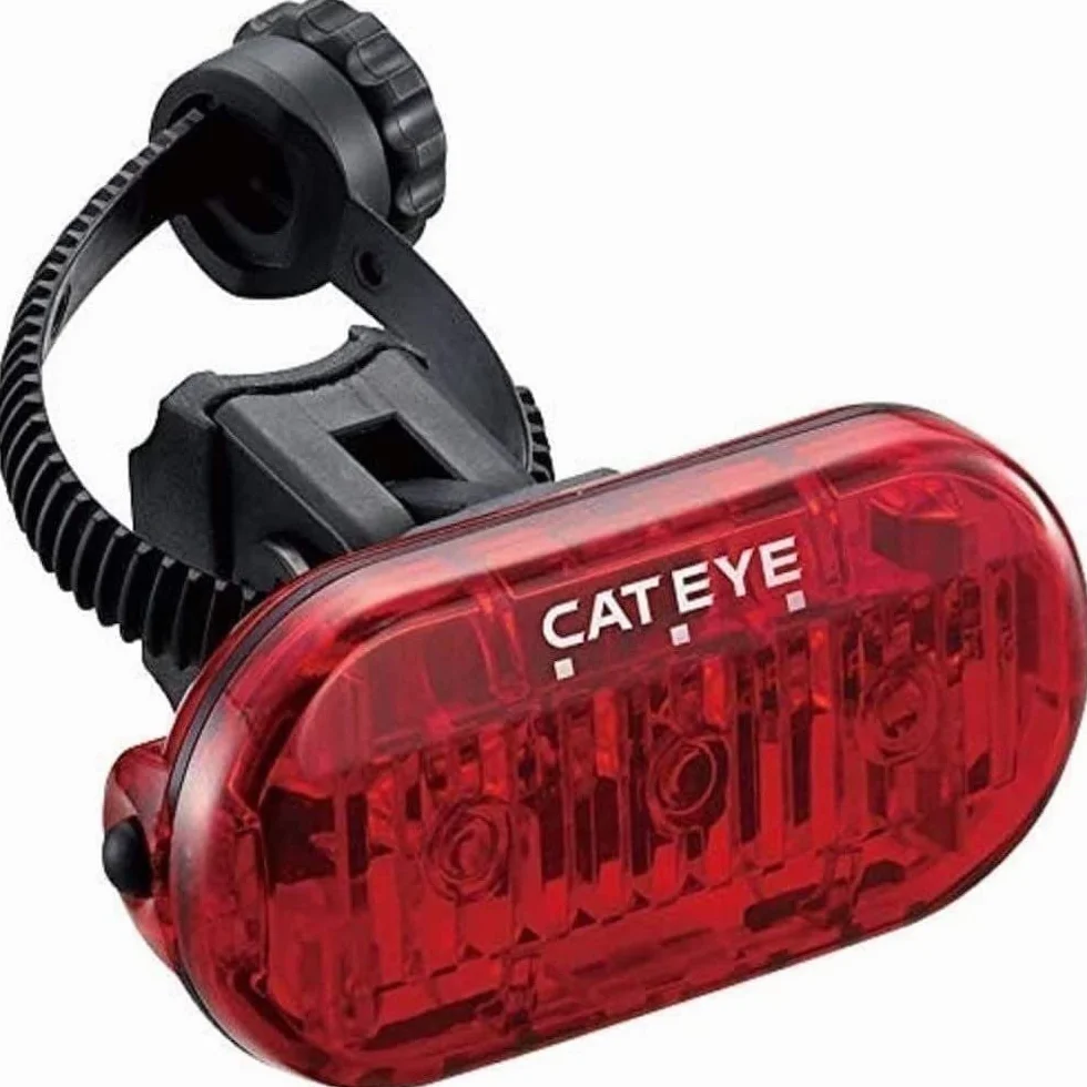 CatEye czerwone światło rowerowe IPX6 uchwyt na kierownicę