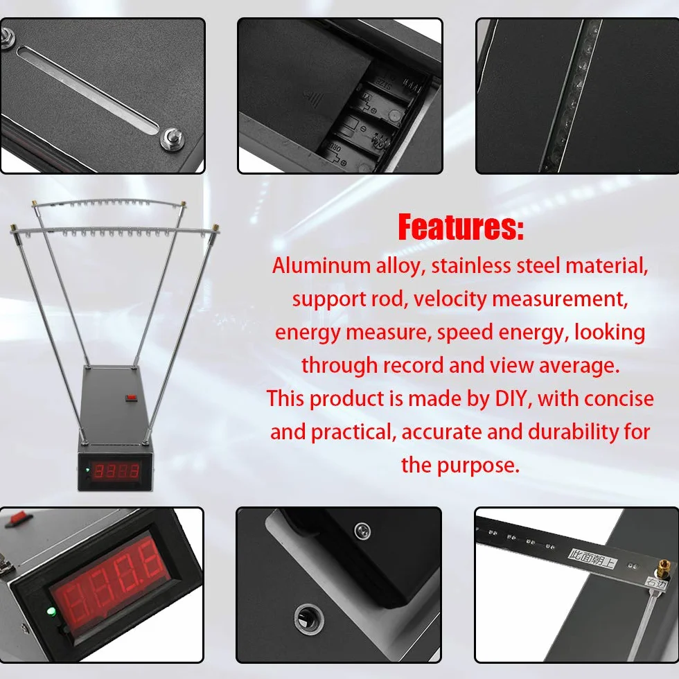 Hancaner Velocimetry Pro Bow prędkościomierz aluminiowy E9900-X