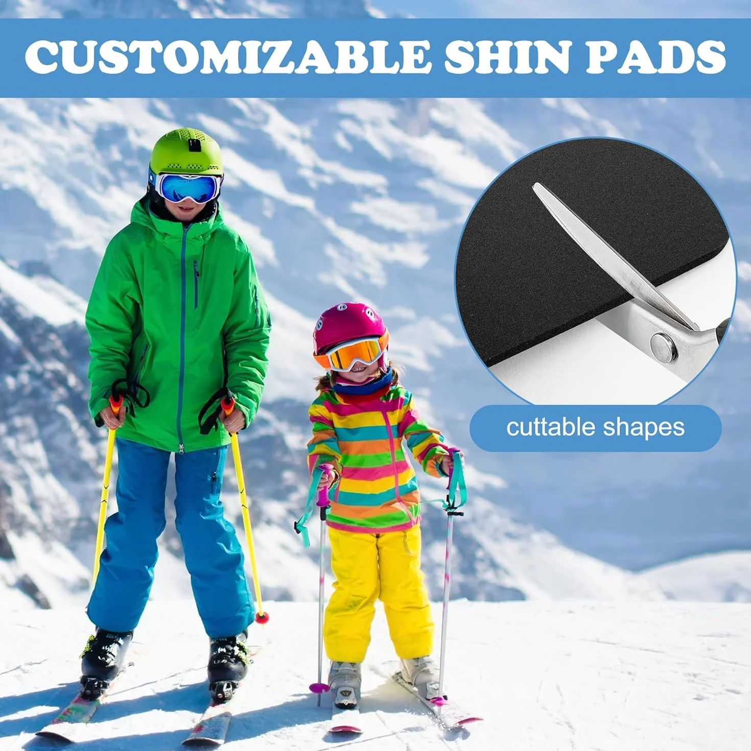 Shin Snowboard Shin Protector-Ski Ochrona piszczeli, ochraniacz na piszczele, gruba pianka, ochraniacze piszczeli na buty narciarskie, buty snowboardowe, buty narciarskie, łódki