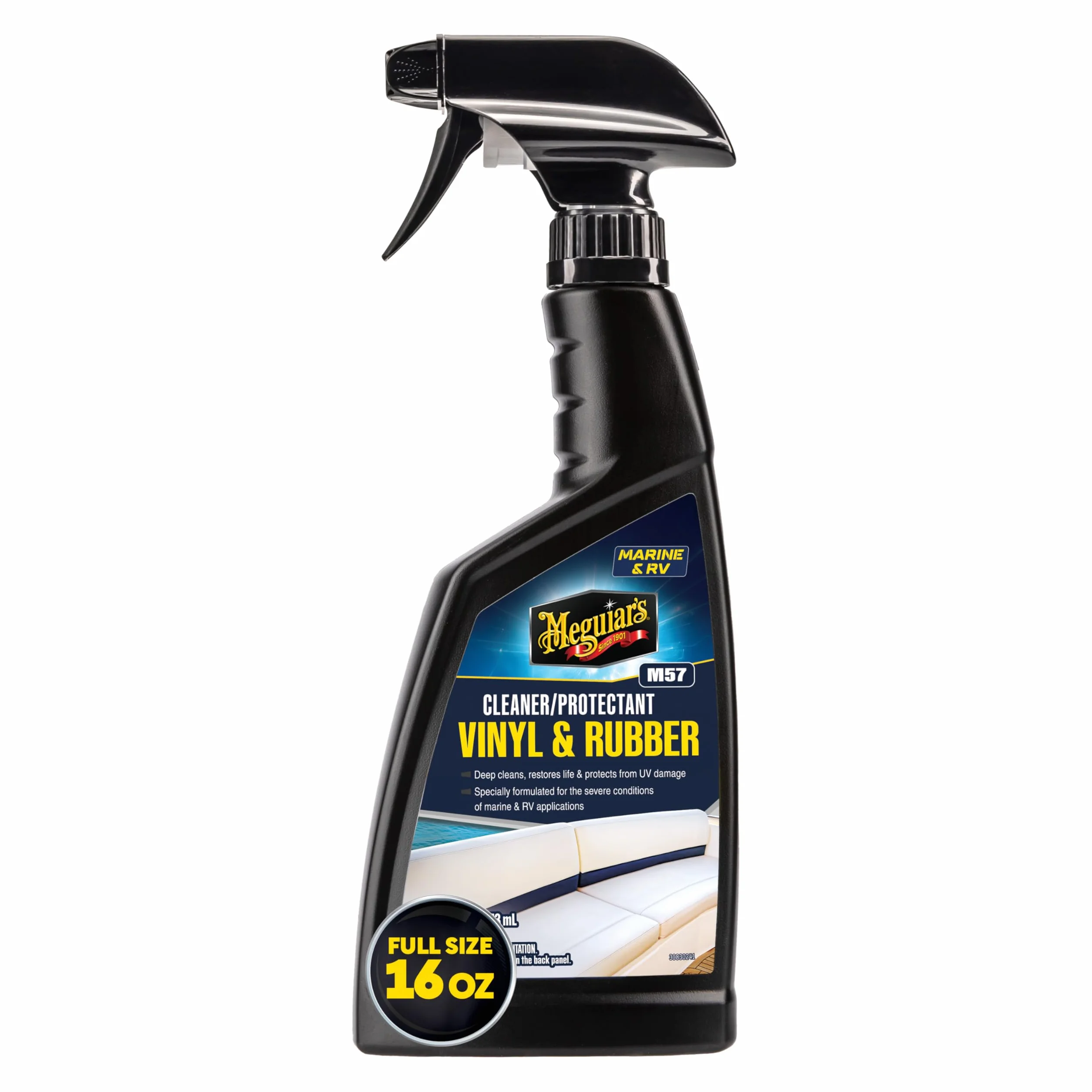 Meguiar's Marine RV 57 Boat Vinyl and Rubber Cleaner Protectant M5716 473 ml