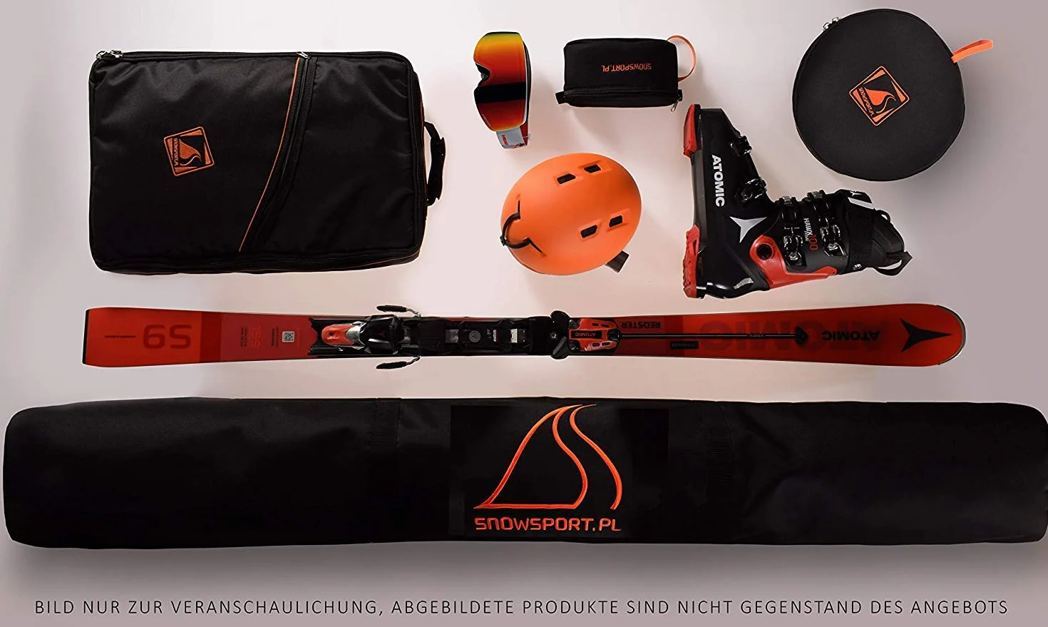SnowSport Prestige Double Ski Bag na 2 pary nart i kijków narciarskich – gruba wyściółka