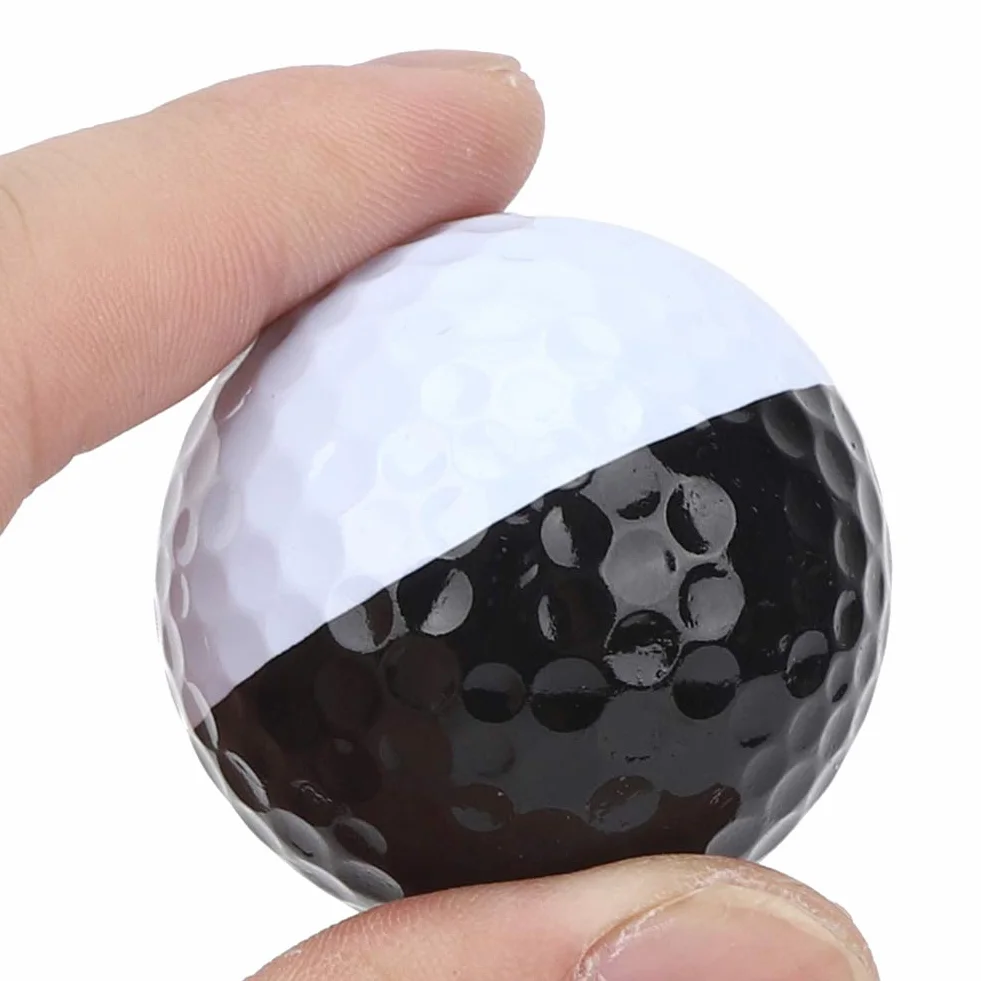 Vbest life 5 sztuk piłek golfowych, czarno-białe dwuwarstwowe piłki golfowe do akcesoriów do treningu golfowego