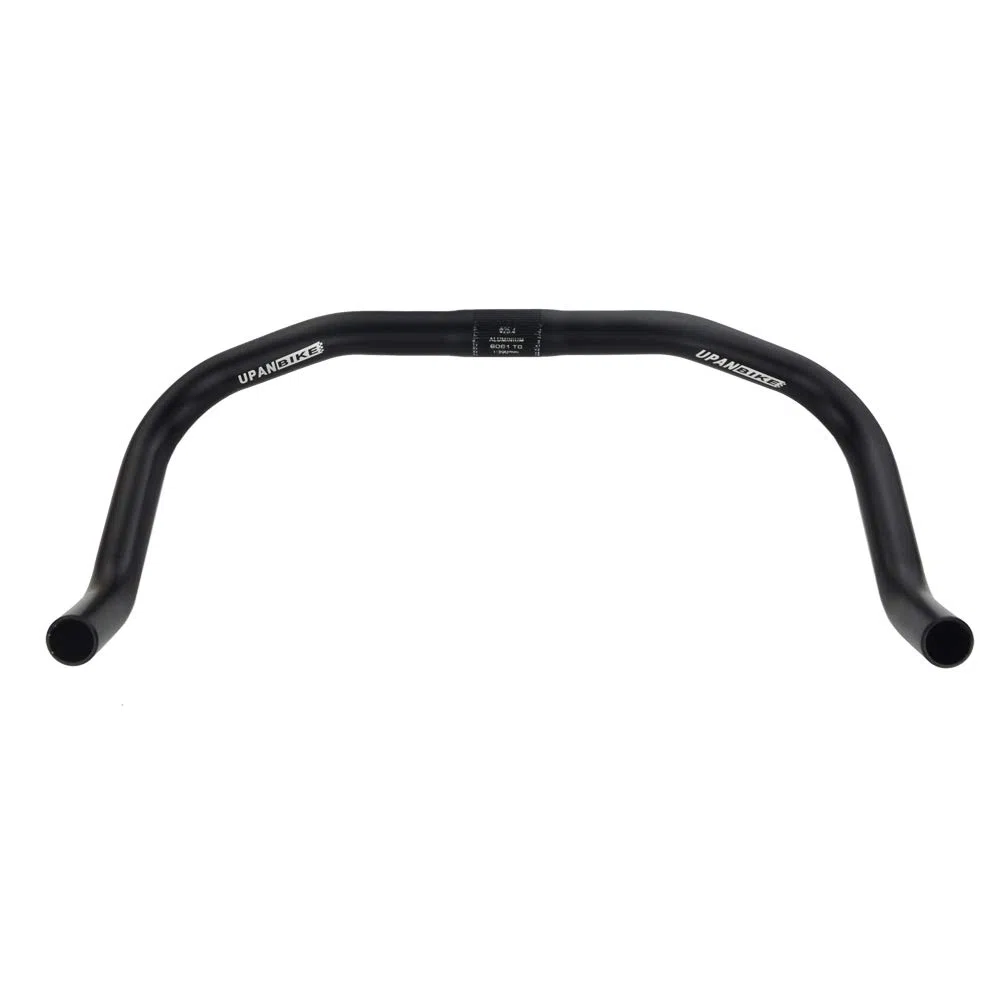 UPANBIKE Rower Bullhorn kierownica ze stopu aluminium 25,4 mm 390 mm do stałego biegu roweru szosowego