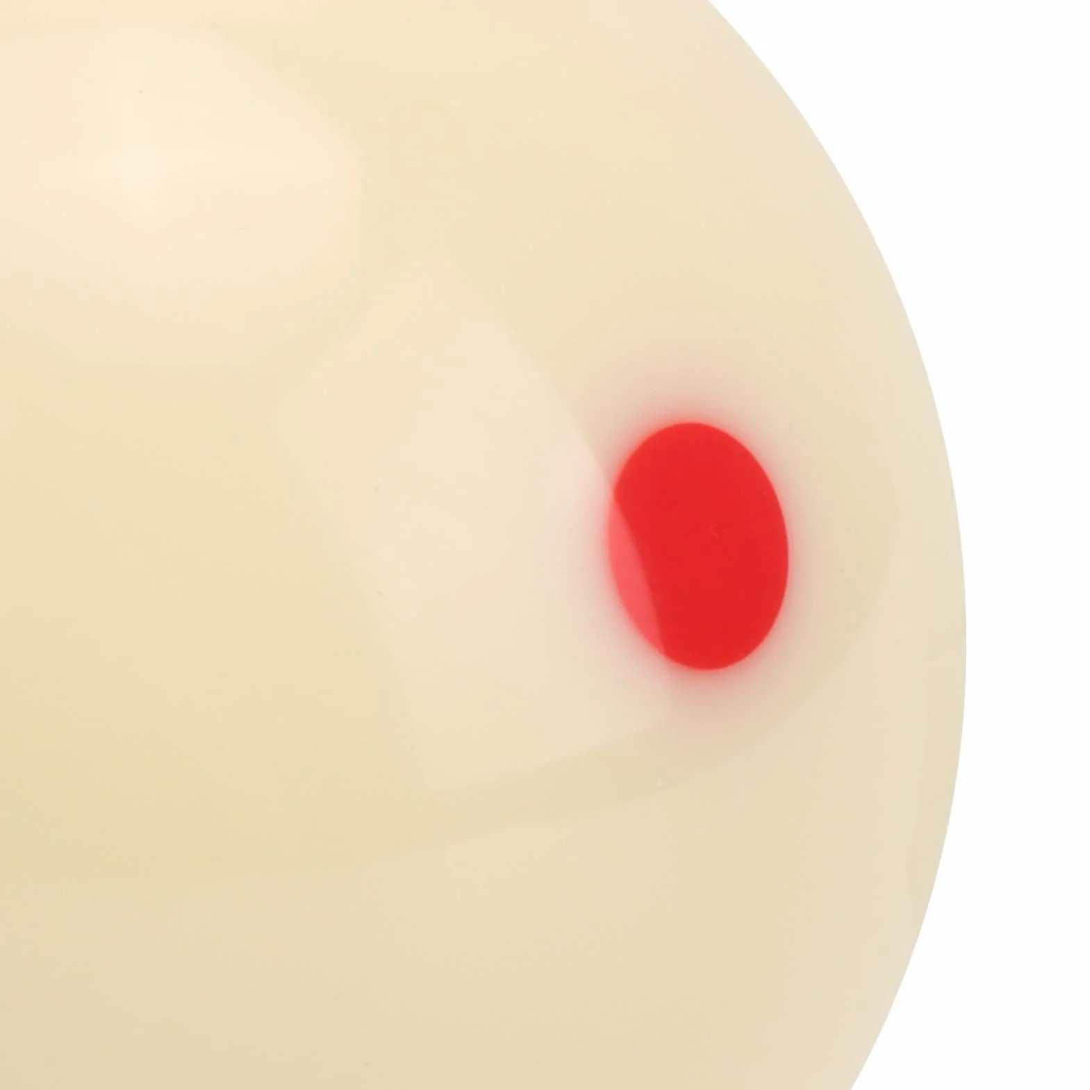 Keenso Piłki bilardowe 57,2 mm 2,3 cala Odporne na uderzenia kule z żywicy Twardość Dot-spot Cue Ball do treningu i zawodów (czerwona plama)