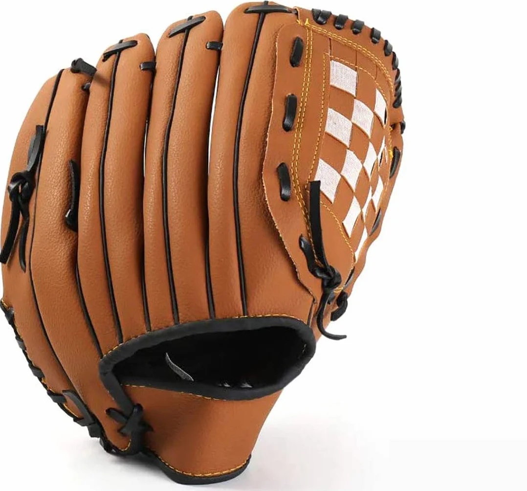 Rękawica baseballowa, sportowe rękawice do mrugnięcia z baseballem, skóra PU, regulowane i wygodne, 27 cm, 29 cm, 31,8 cm, rzut prawą ręką, rękawica lewa ręka