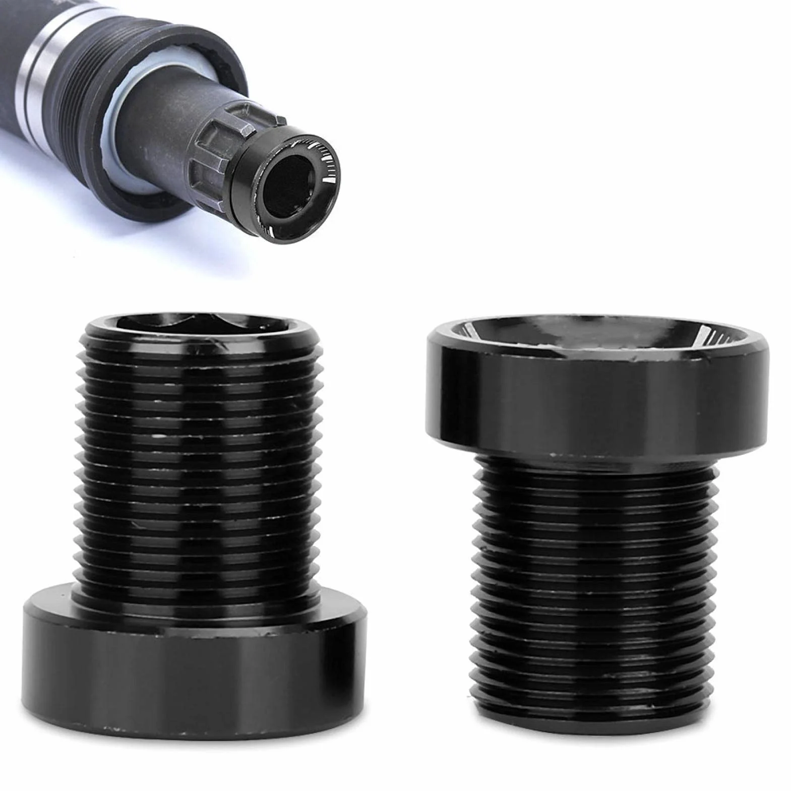Śruba ramienia korby rowerowej, 2 szt. M15 × 19mm Tytanowa śruba korbowa wału środkowego, akcesoria do naprawy rowerów