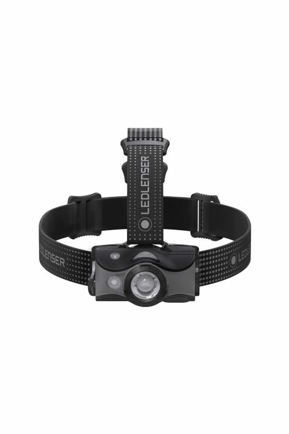 Ledlenser MH7, lekka latarka czołowa LED, może być używana jako lampa ręczna, 600 lumenów, dodatkowa czerwona dioda LED, w zestawie akumulator, może być również używana z bateriami