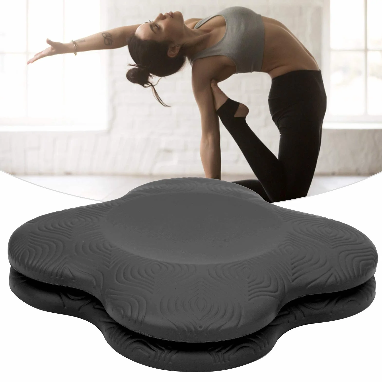 Yoga Knee Pads, Wspornik maty poduszki łokcie nadgarstka do ćwiczeń fitness przenośne zagęszczenie miękkie podwójne przeciw poślizg