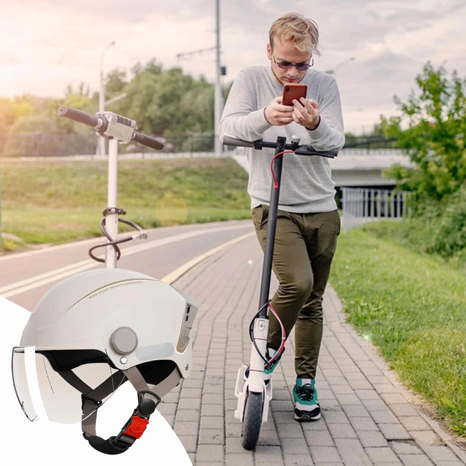 Mountain Bike Helmet, Adjustable Lightweight Design, Protective Gear, Comfortable Fit, Resistant Shell for Road, Cycling, Skateboarding, Dirt, Biking, Electric, Scooter