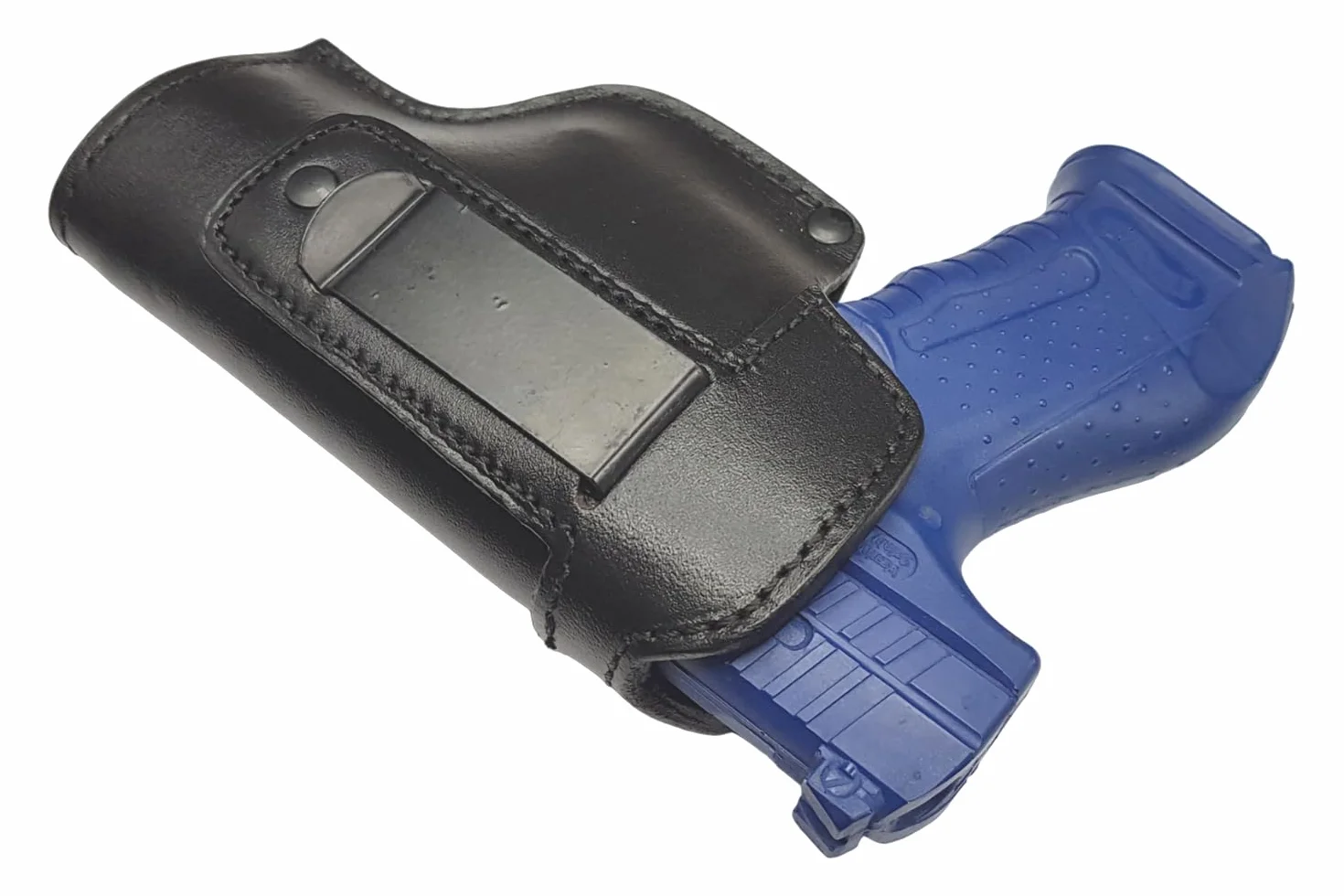 IWB 23 kabura z prawdziwej skóry do pistoletów Glock/Sig Sauer/Wallther/Heckler und Koch/Beretta/CZ/Taurus/ukryty sposób noszenia pasek IWB kabury czarny