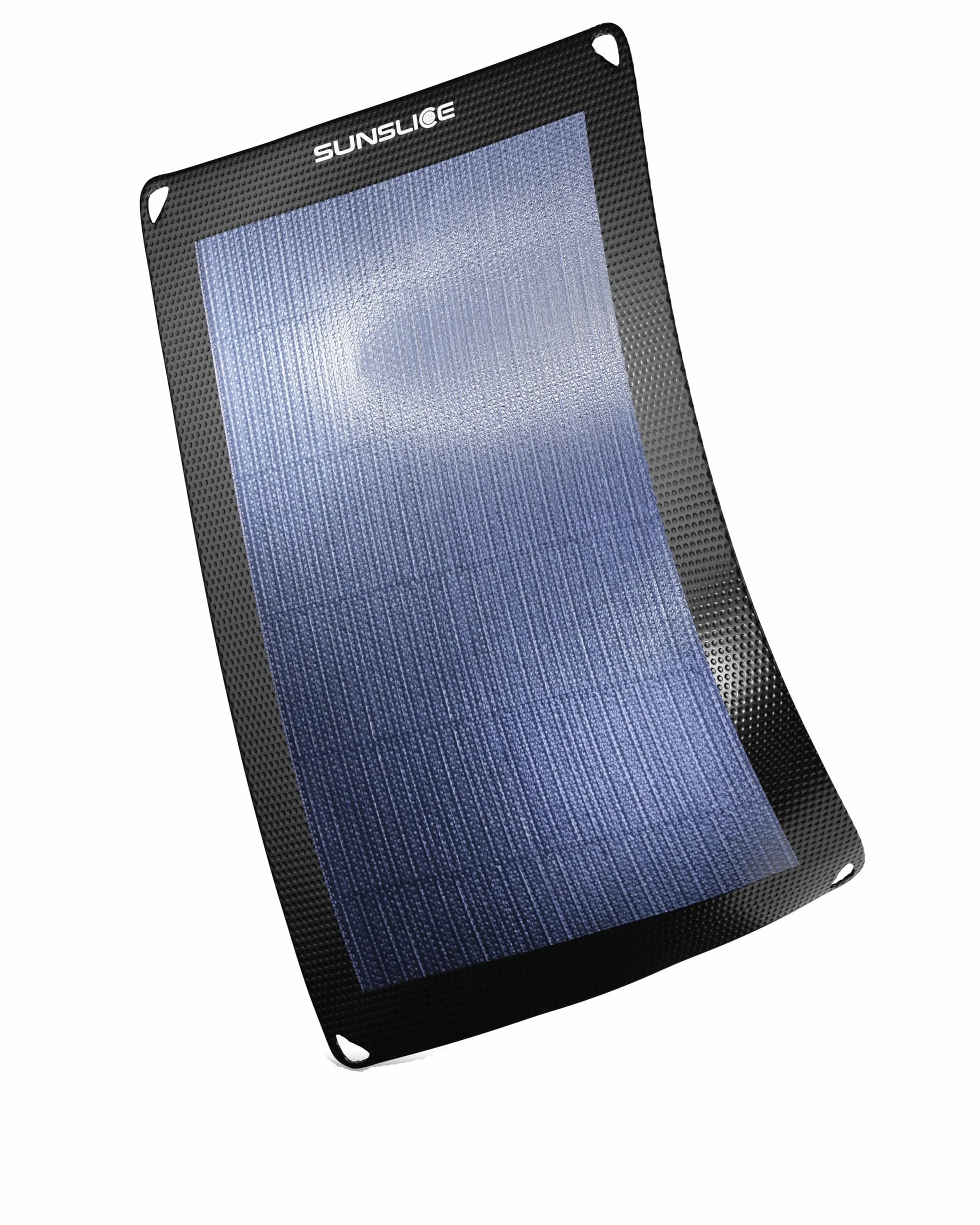 Sunslice| Nowa generacja 6W elastyczny panel słoneczny. Wydajny i znacznie lżejszy, ultra cienki, nietłukący. Dla smartfona, idealny na kemping i wędrówki - Czarny