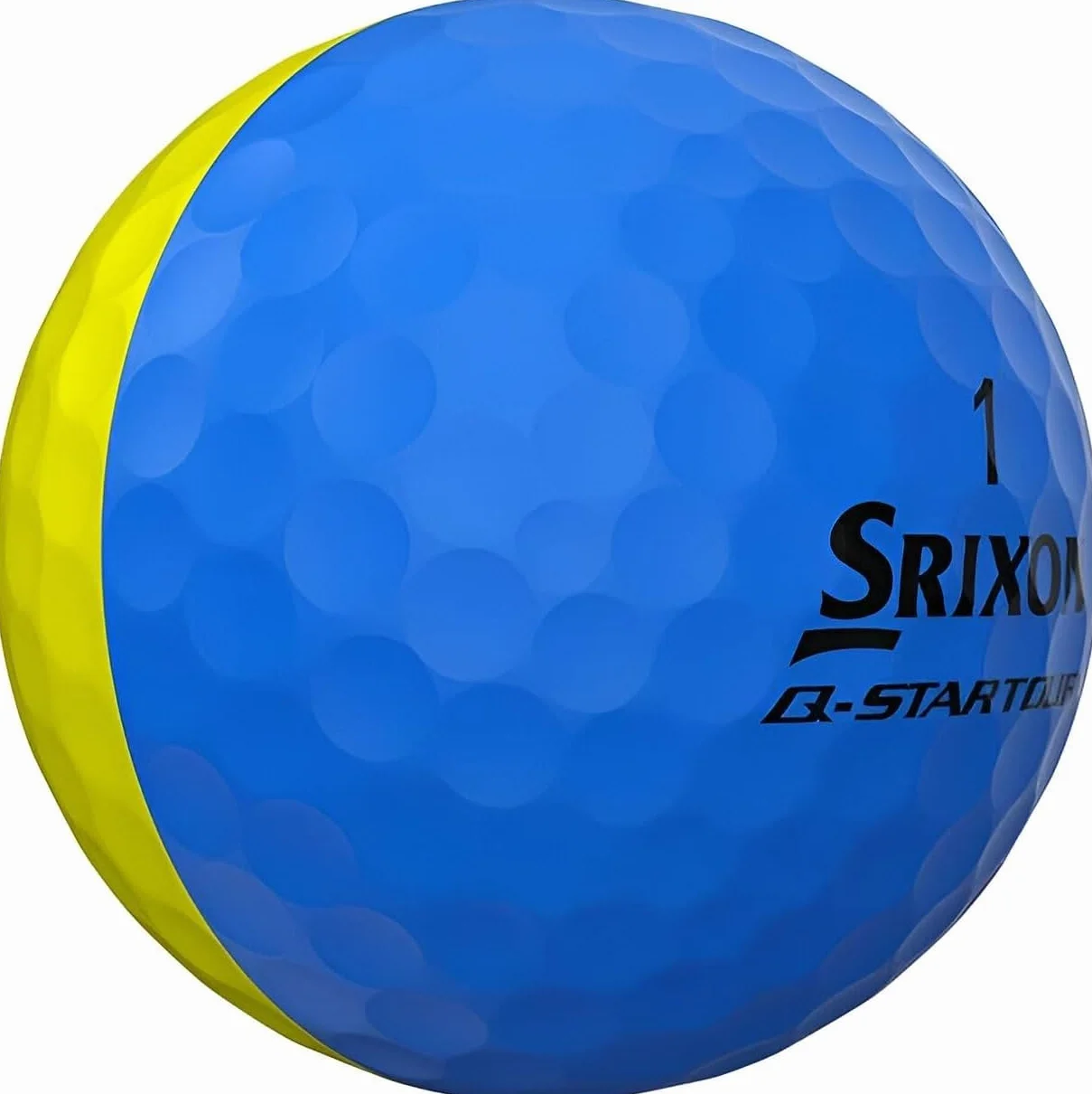Piłki golfowe Srixon Q-Star Tour Divide niebiesko-żółte