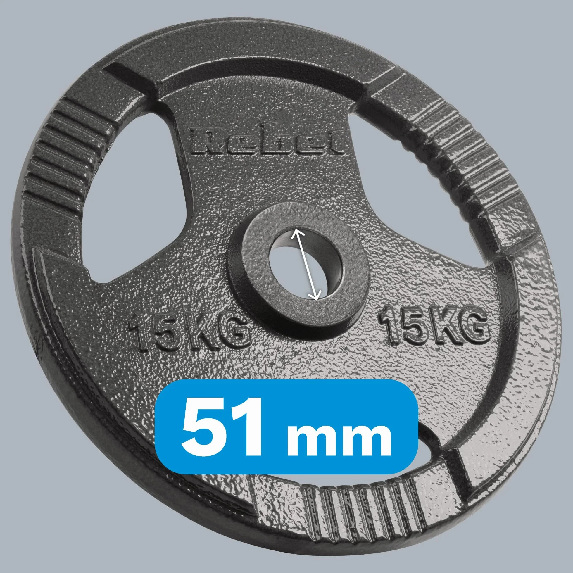 Zestaw Obciążeń Żeliwnych 2x15 kg Otwór 51mm Talerz z Uchwytami