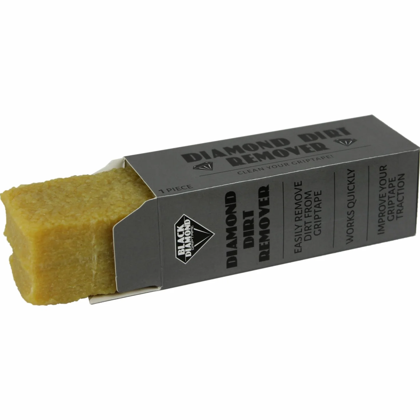 Black Diamond BD-Grip-Cleaner Deskorolka Griptape Cleaner - Diamentowy środek do usuwania brudu Gummy Cube - Erase Grip Gunk, beżowy, 11,5 cm x 3,8 cm