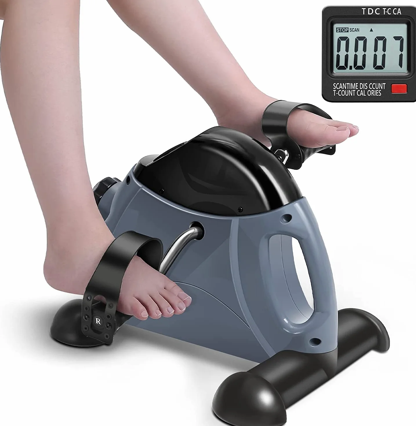 EVOLAND Mini rower treningowy, przenośny statyczny, przyrząd do ćwiczeń nóg i ramion