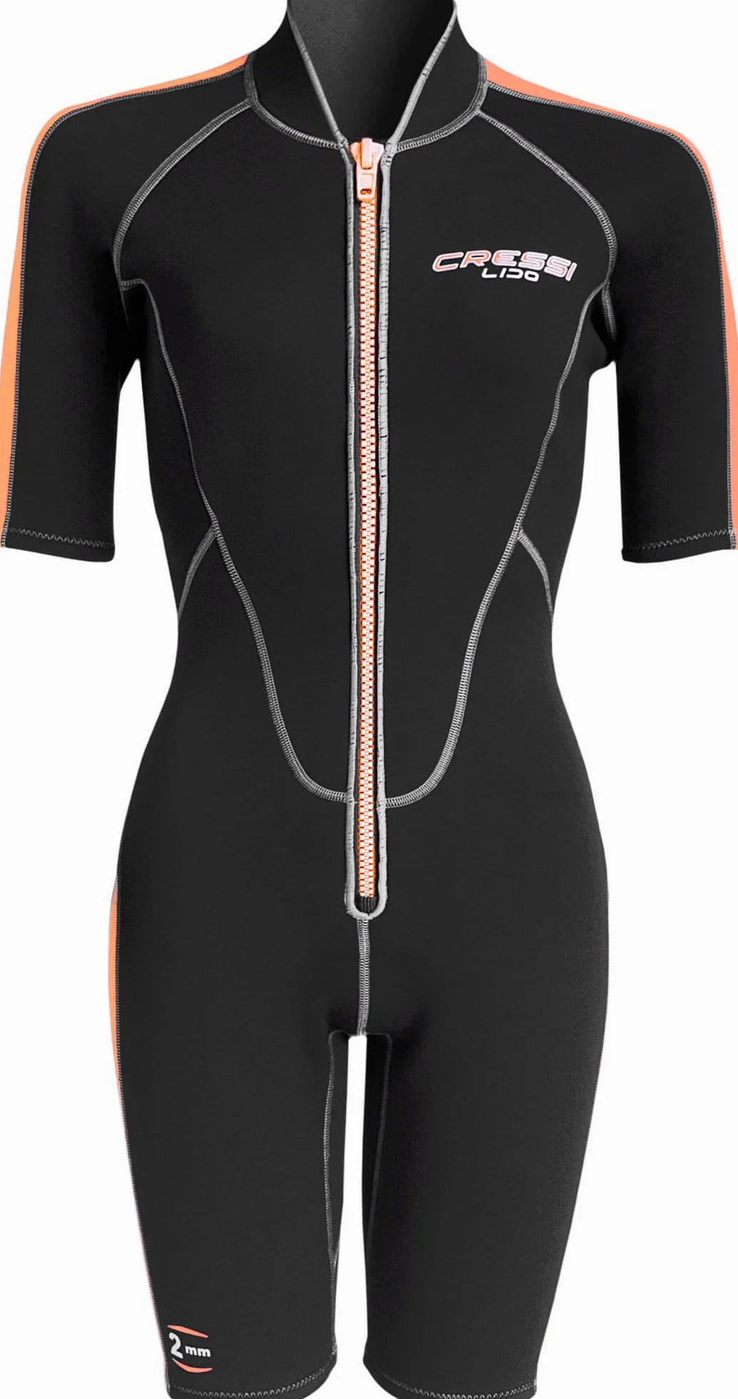 Cressi Lido Lady Shorty kombinezon damski, krótki kombinezon do nurkowania, pływania i sportów wodnych, ultra rozciągliwy neopren 2 mm