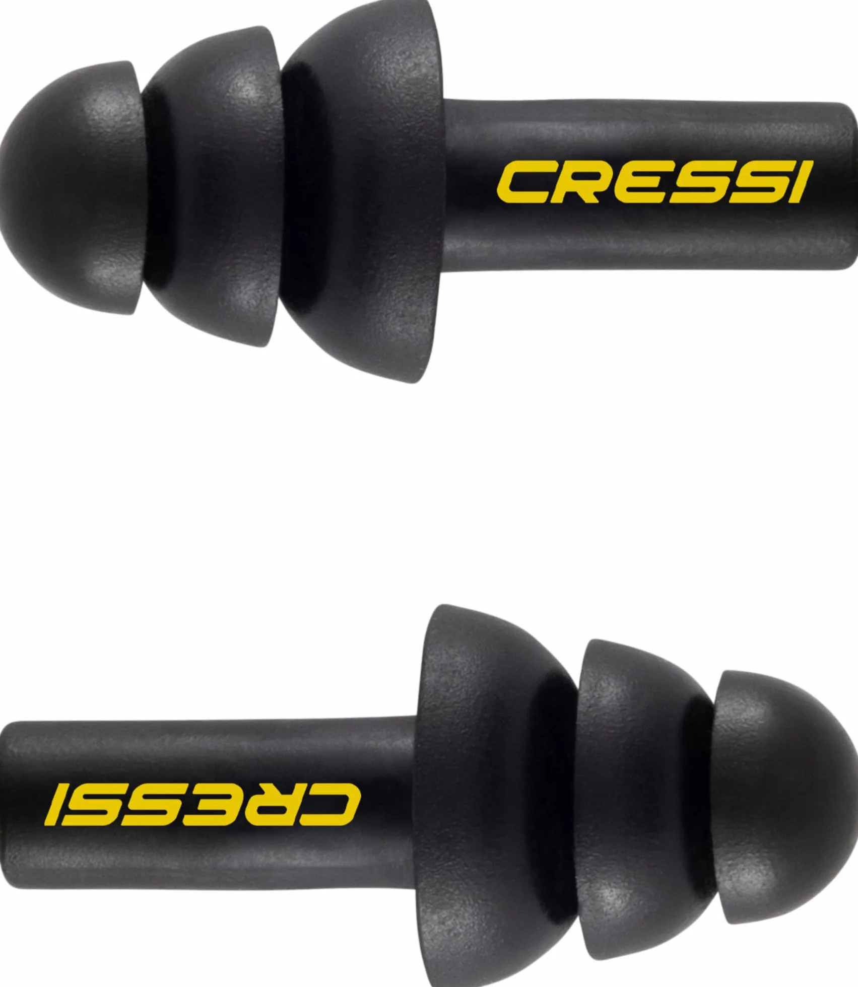 CRESSI Aqua zestaw zatyczek do uszu + klips do nosa czarny - zestaw zatyczek do uszu + klips na nos dla dorosłych, idealny do zapobiegania przedostawaniu się wody podczas pływania, czarny, jeden