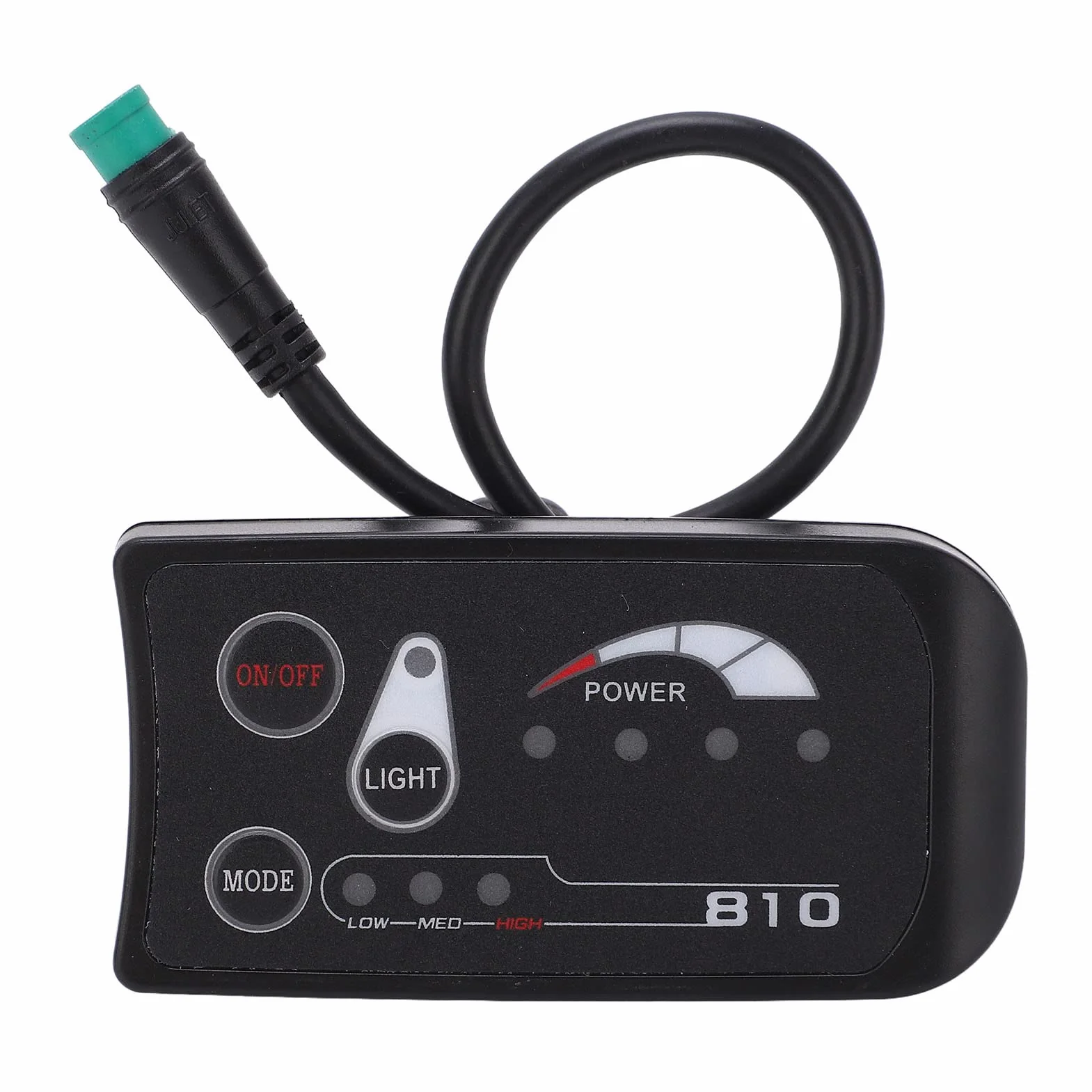 BuyWeek Panel wyświetlacza LED do roweru elektrycznego, 36 V, 48 V, wyświetlacz LED, panel sterowania do modyfikacji roweru elektrycznego