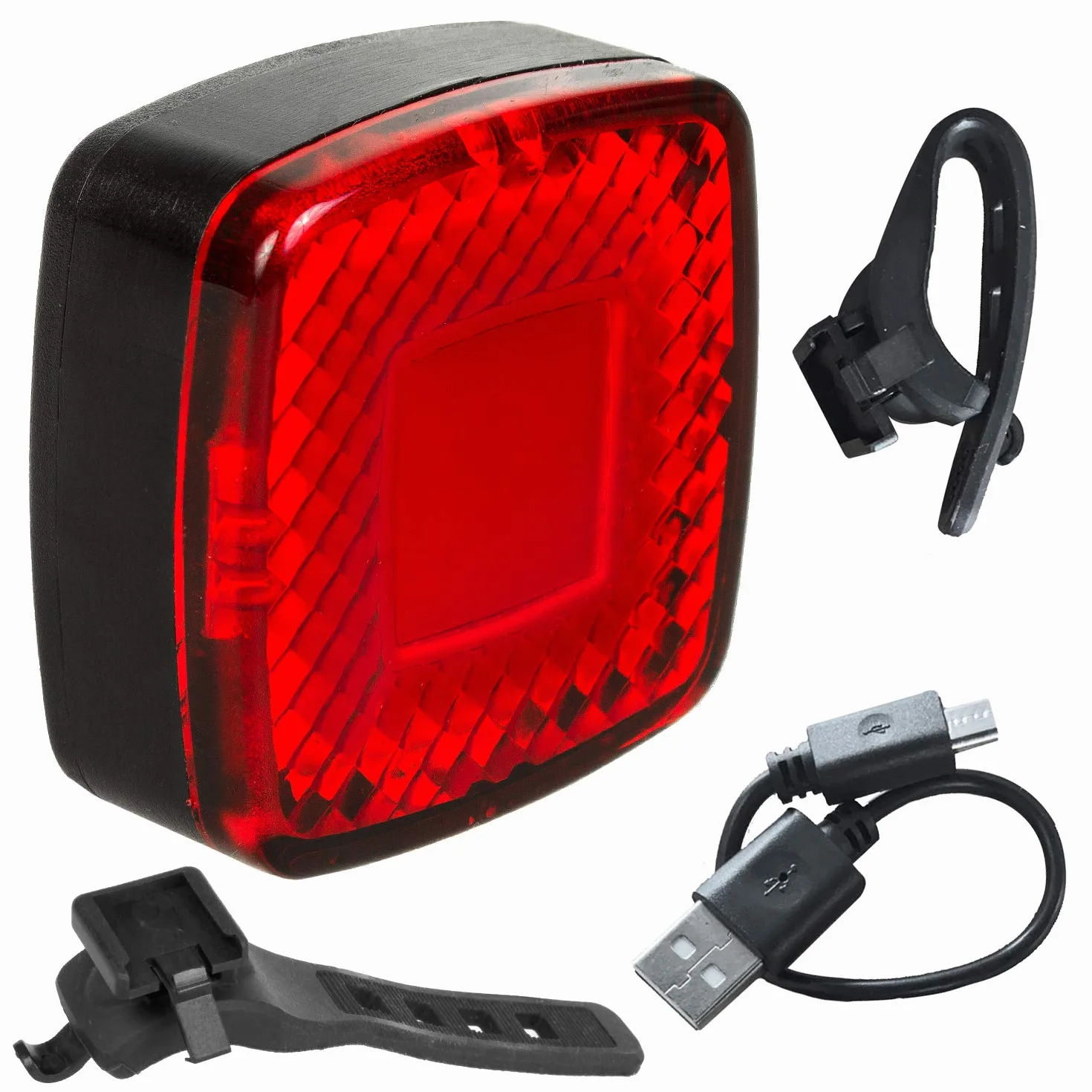 Maclean MCE355 Profesjonalne Tylne Światło LED Rowerowe, Uniwersalna Lampa Stop do Roweru pod Siodełko, Wodoodporne Światło Rowerowe z Inteligentnym Czujnikiem Stopu. Szybki i Łatwy Montaż