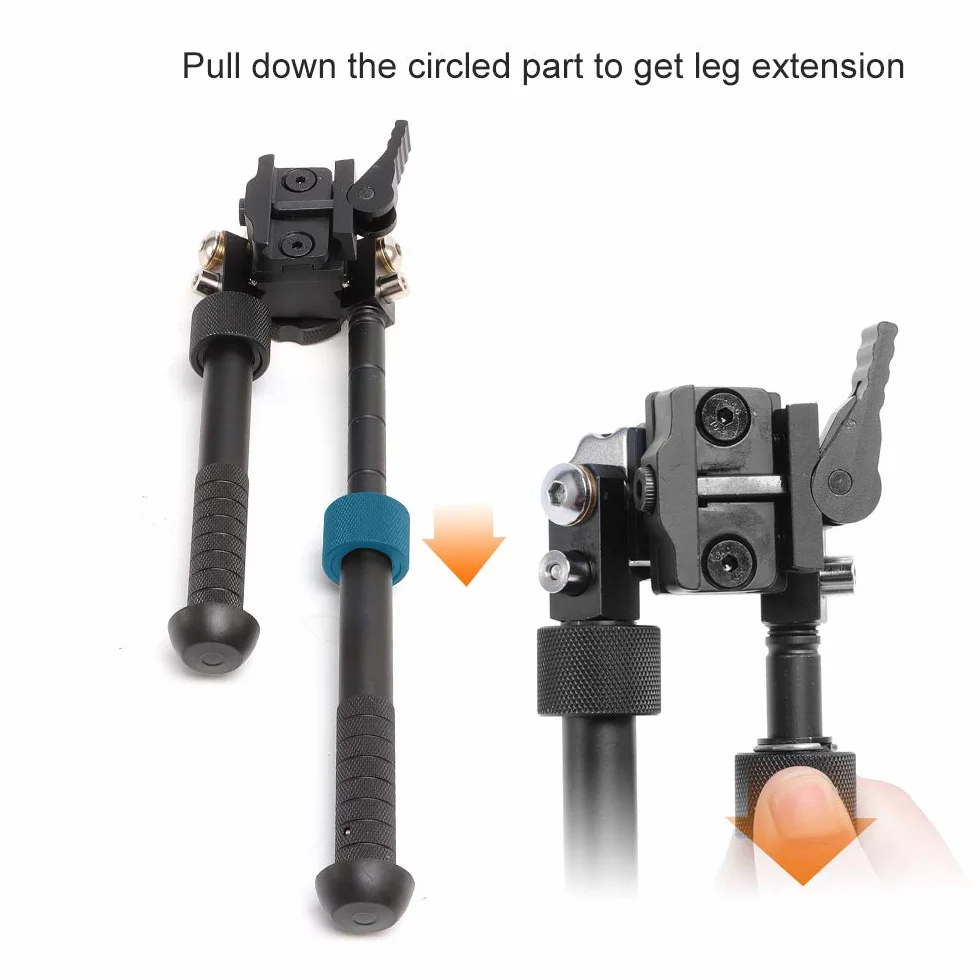 FXICH Sniper Regulowany Przestawny Konwerter 21mm Karabin Picatinny Dwójnóg Quick Detach Mount Akcesoria Myśliwskie