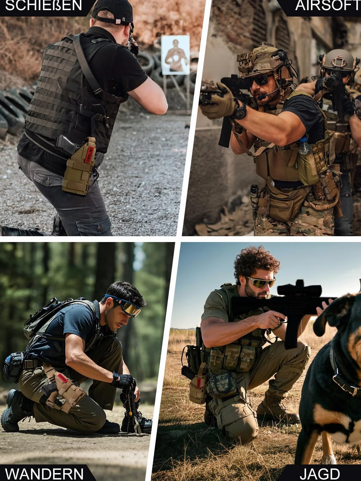 OneTigris 1000D nylonowa kabura na pistolet Molle kabura na pistolet