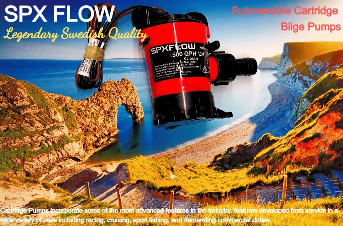 SPX FLOW pompa spalinowa 500 GPH 12 V Johnson 40 l/min Cartridge