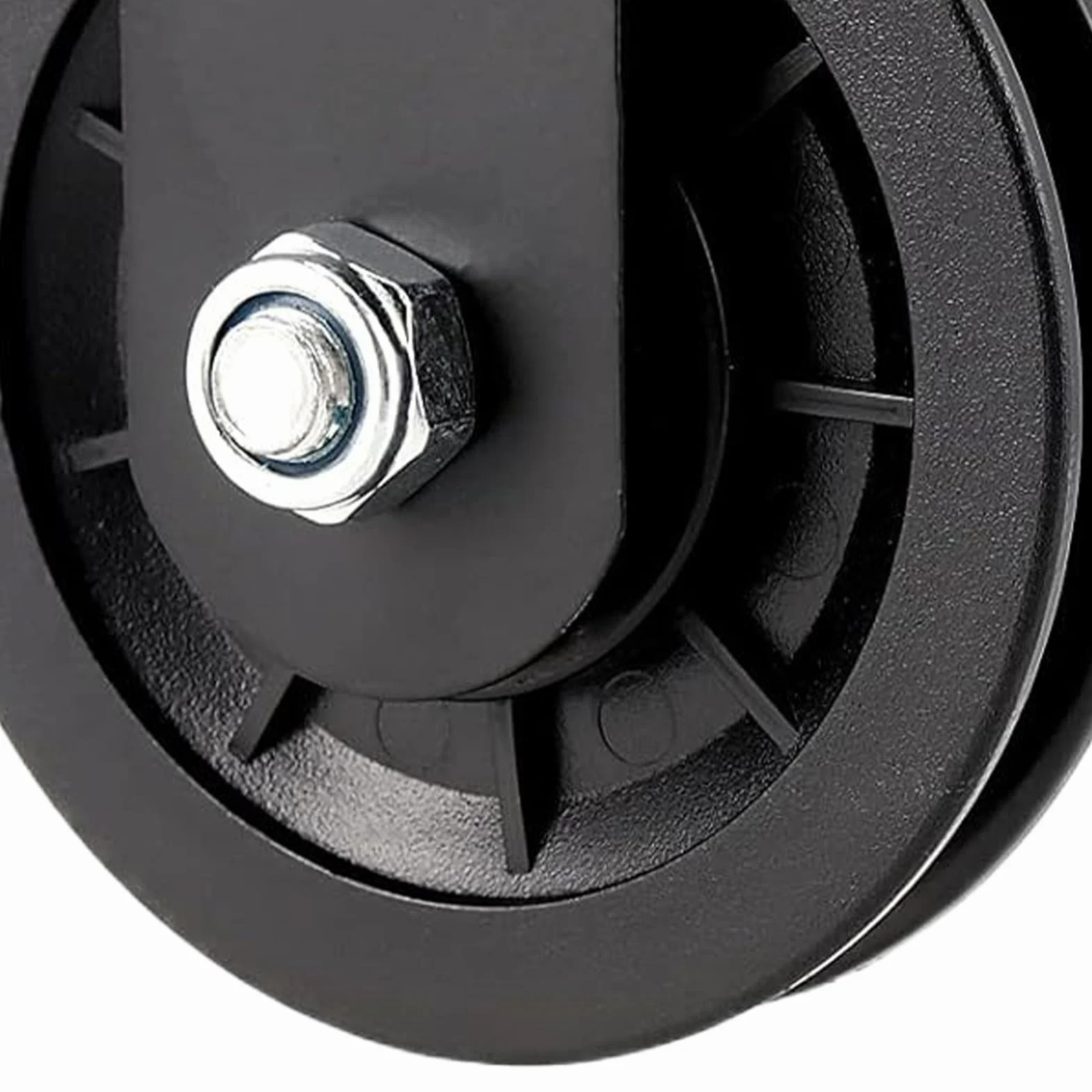 Generisch Gym Pulley Wheel zestaw 2 sztuk stal Heavy-Duty gładkie rolki linowe do systemu wyciągów kablowych
