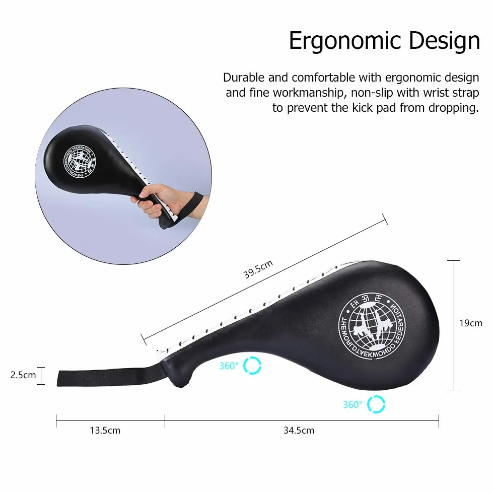 Double Kick Target, Taekwondo Kick Pads TKD Training Karate Kickboxing Judo Practice MMA Muay Thai Martial Arts Sports