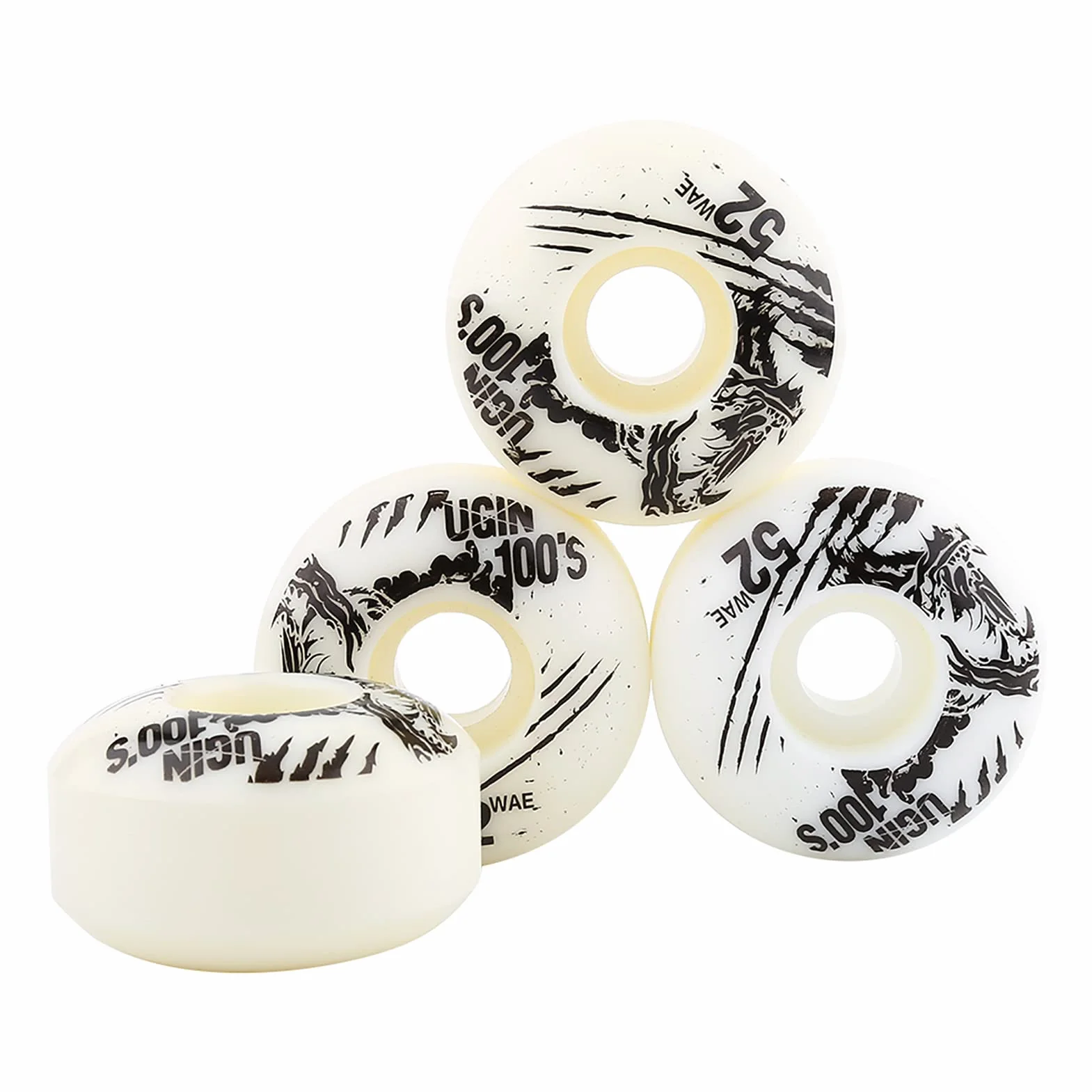 Alomejor koła do deskorolki 52 mm x 30 mm 4 szt. PU Cruiser Longboard zestaw