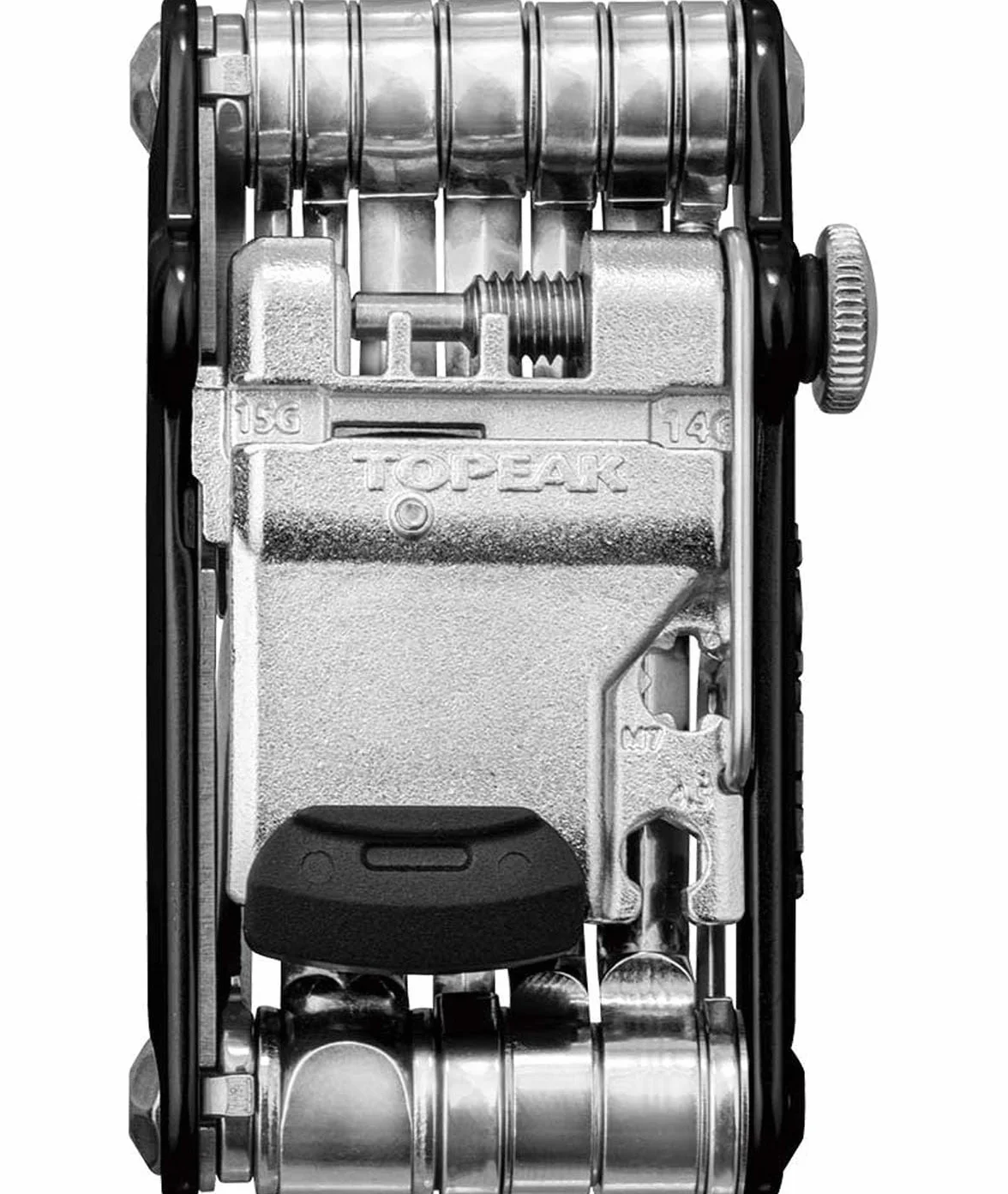 Topeak TT2583B Mini PT30 narzędzie wielofunkcyjne, czarne, 7,4 x 4 x 1,9 cm
