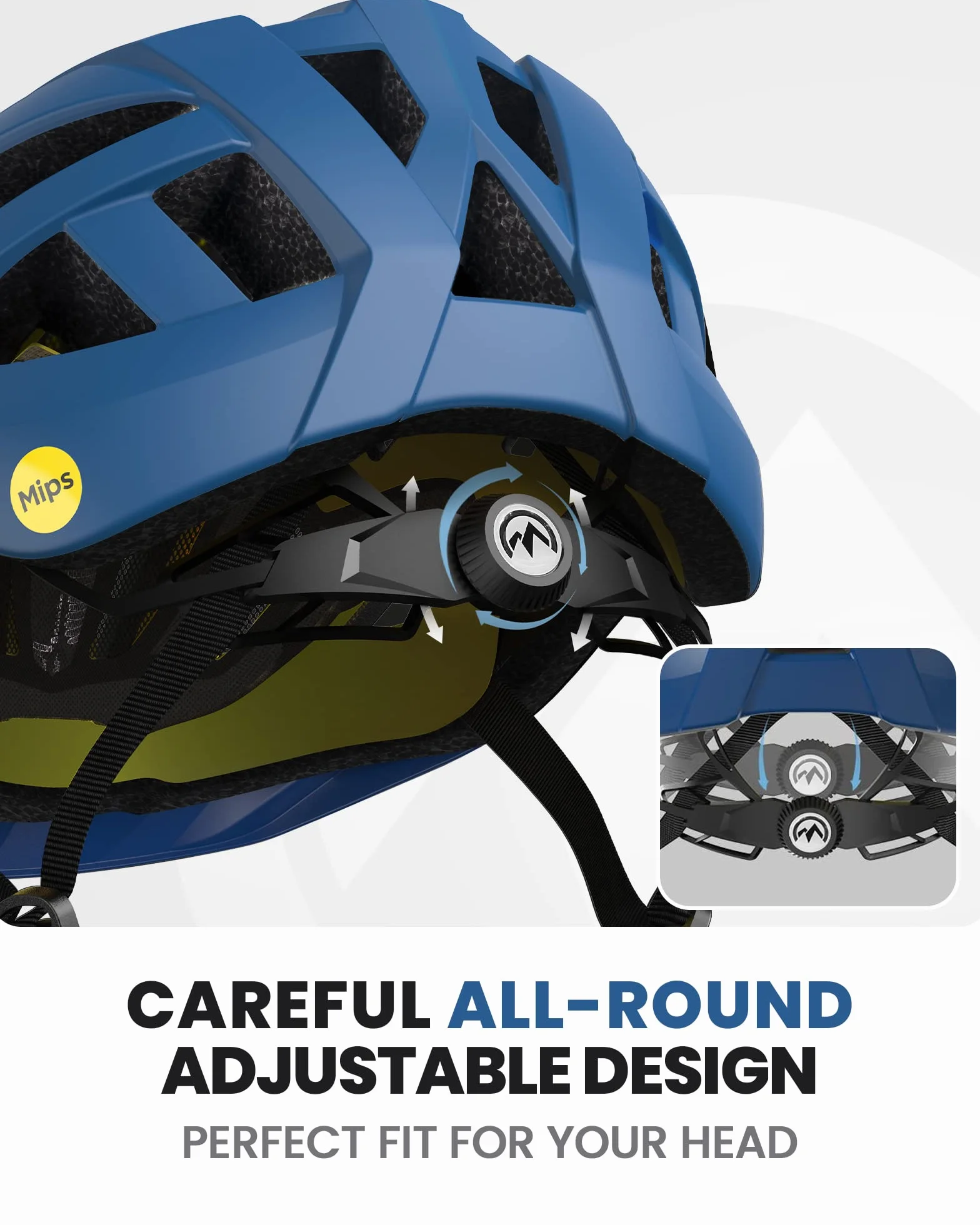 OutdoorMaster Kask rowerowy MIPS Recreational, dwie wyjmowane wkładki, wentylacja, kask górski i szosowy dla młodzieży i dorosłych