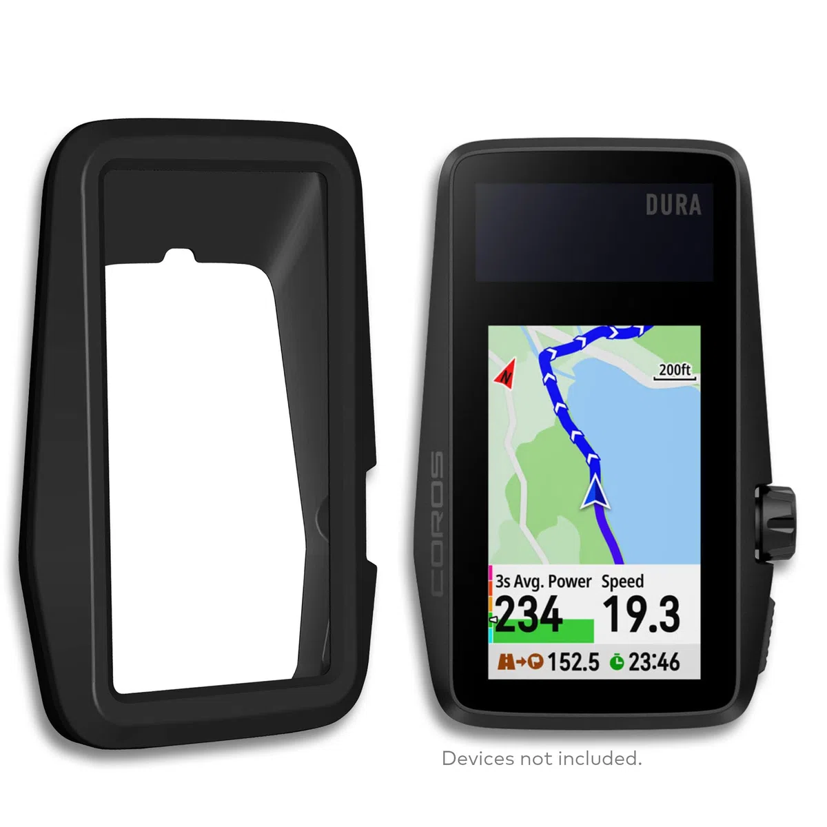 Premium silikonowe etui ochronne do Coros Dura Solar na rower GPS, odporne na upadki, antypoślizgowe, trwałe