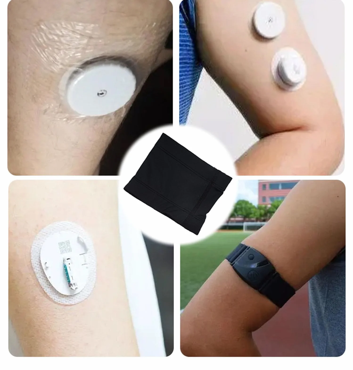 2 sztuki opasek z czujnikiem cukrzycy, osłona do systemów monitorowania insuliny pod pod, Omnipod Dexcom Freestyle Libre chroni przed insuliną podczas uprawiania sportu, wymiana taśmy klejącej