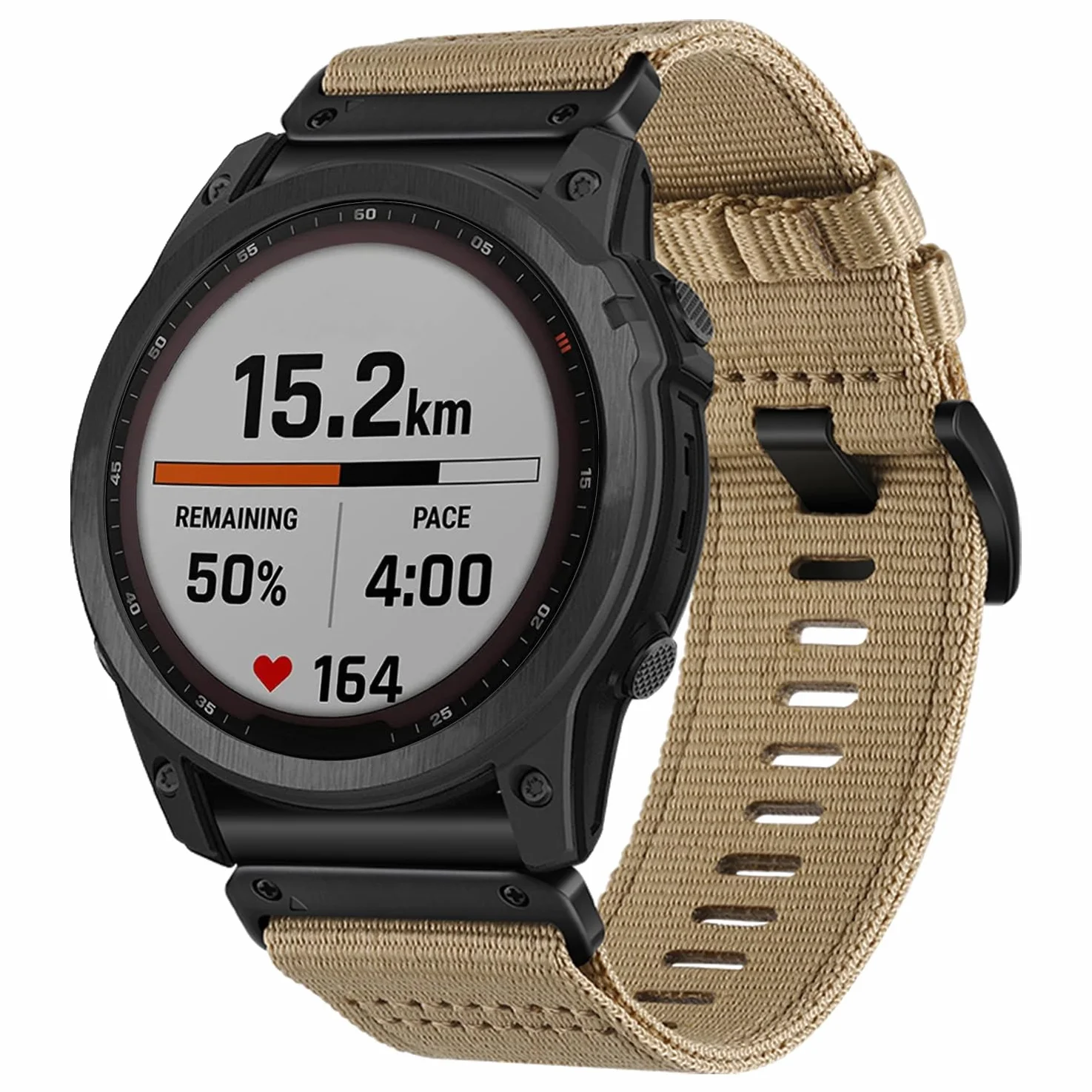 YOOSIDE Nylonowa bransoletka do zegarka Garmin Fenix 8 47 mm / epix Pro 47 mm / Fenix 7/6/5, ulepszona Quick Fit 22 mm Weave nylonowy pasek sportowy na nadgarstek do Instinct 3 45 mm, Forerunner 955