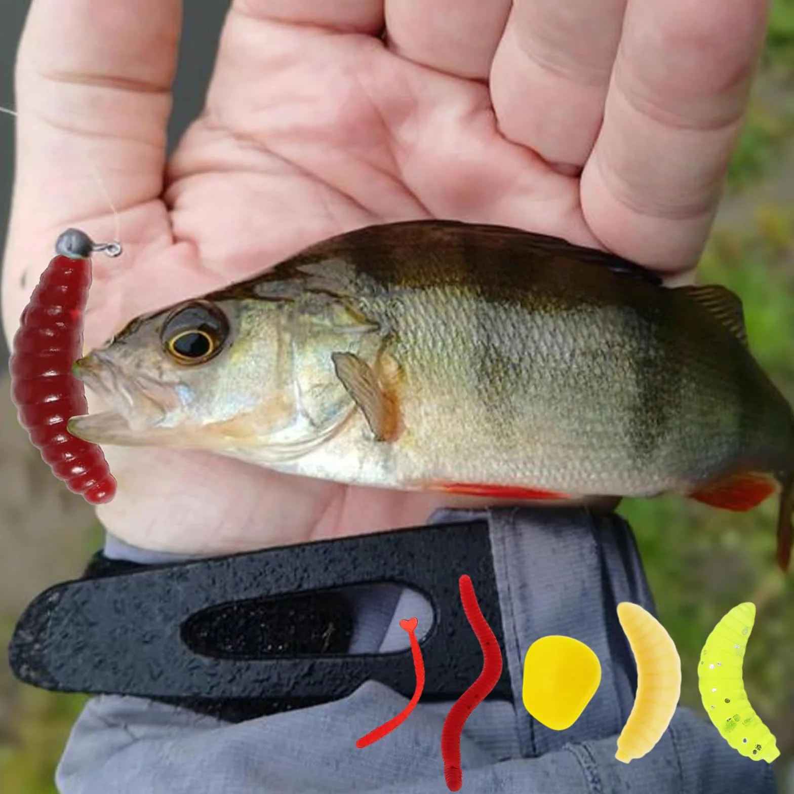 2-częściowy zestaw akcesoriów wędkarskich, zestaw wędkarski z przynętą, ulubiona przynęta na szczupaki, miękki plastikowy atraktant na węgorze do połowu w słonej i słodkiej wodzie