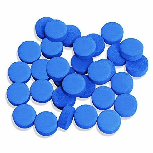 30 szt. Końcówki kijka bilardowa 12 mm Wskazówki zastępcze z przezroczystym pudełkiem do snooker Pool Cues (niebieski 12 mm)