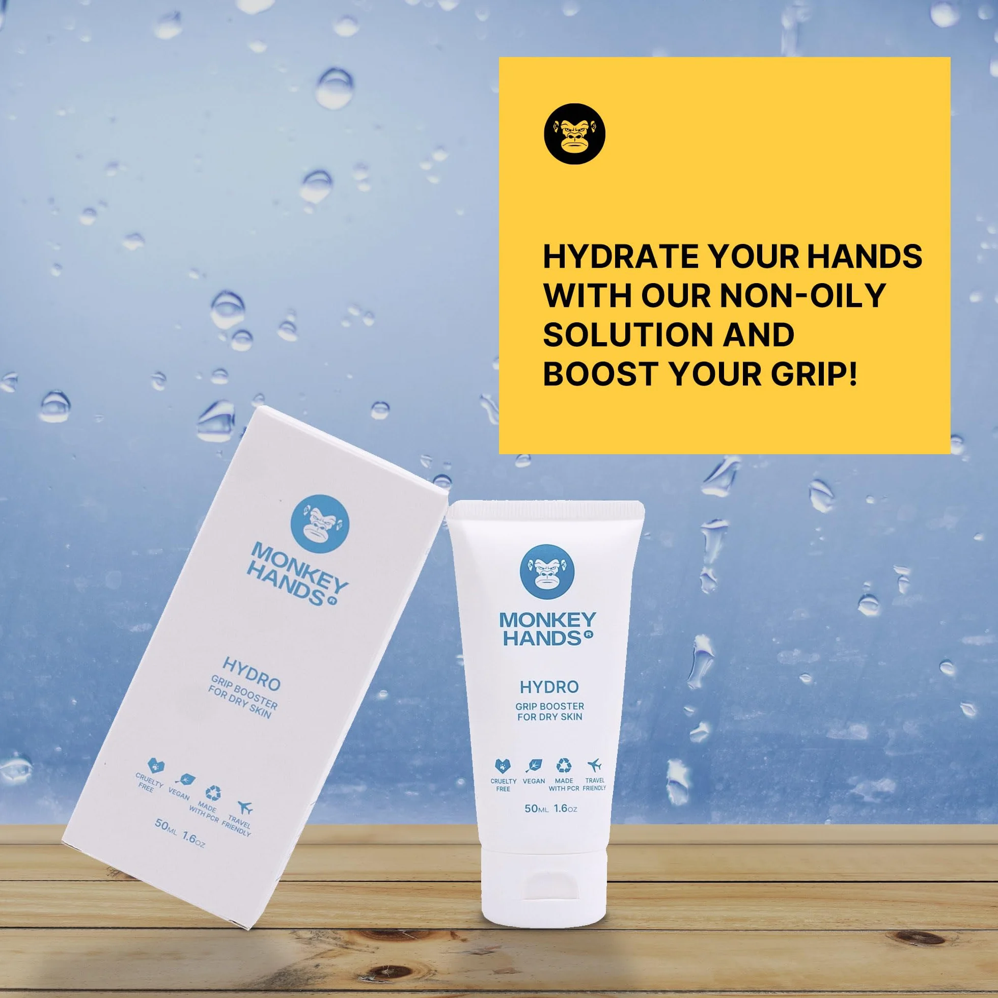 Monkeyhands Grip Booster Hydro Strong Gel Grip Sticky do nawilżania i wzmacniania przyczepności