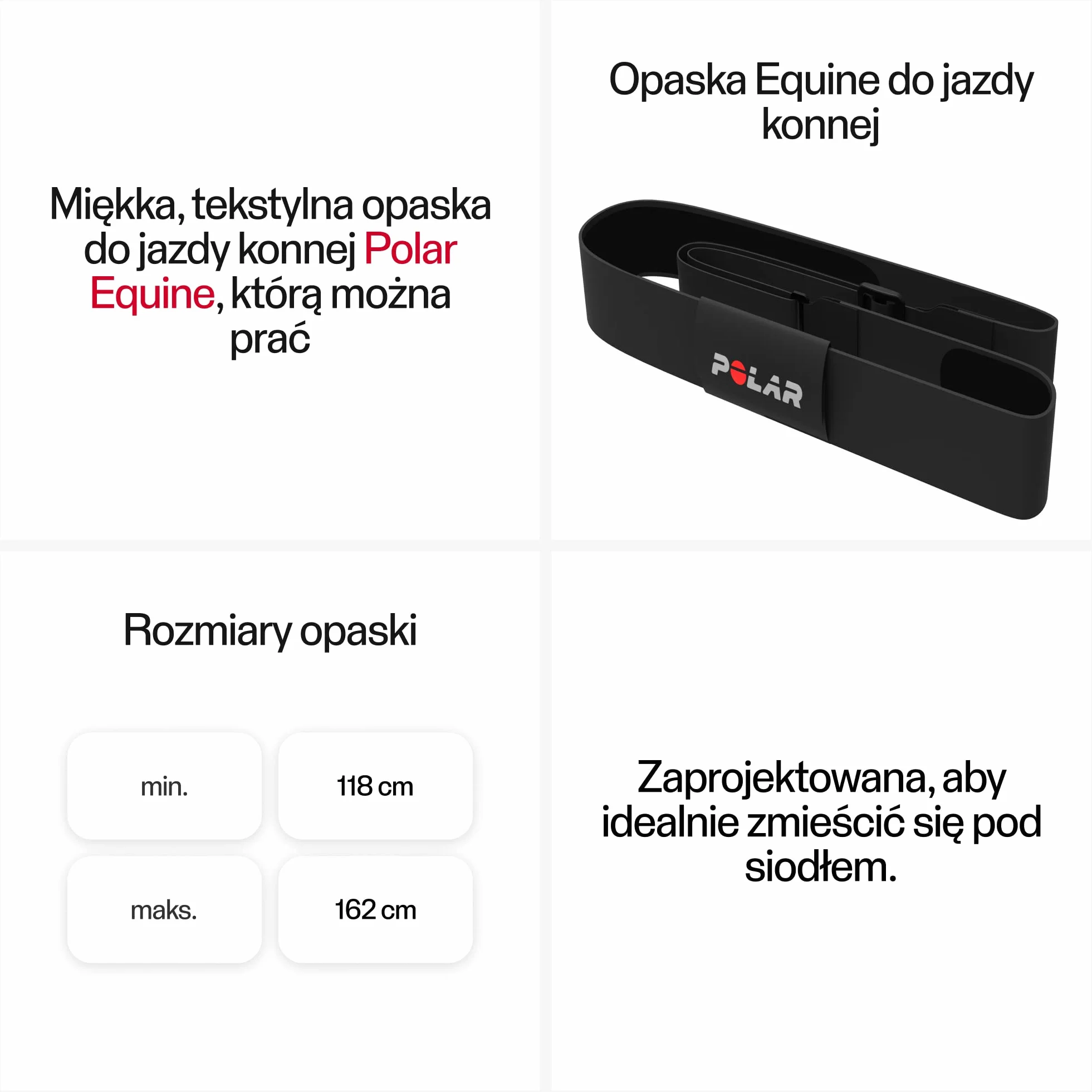 Sensor tętna Polar Equine do jazdy konnej