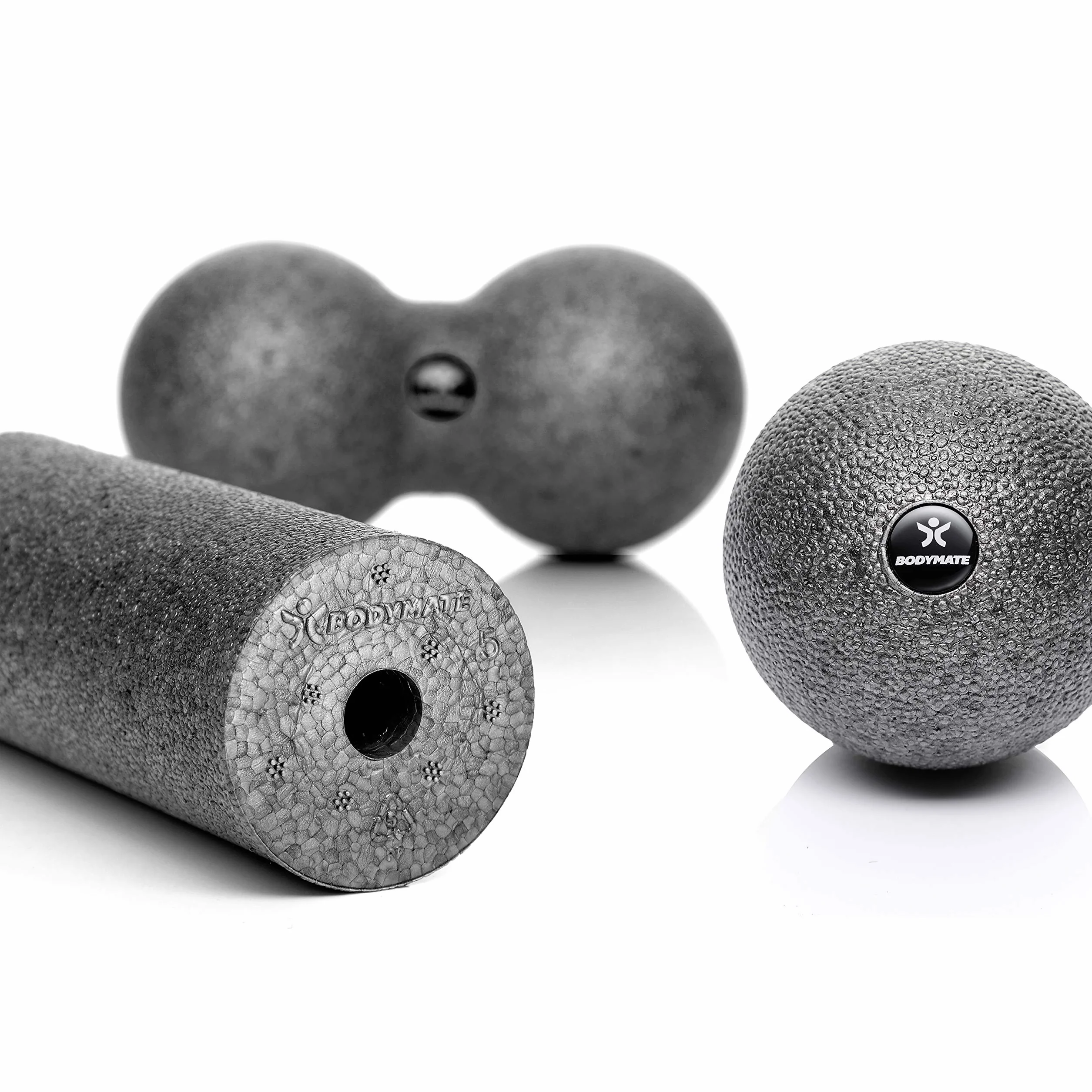 BODYMATE – minizestaw do powięzi – wałek dł. 15 cm x Ø 6 cm, piłka Ø 8 cm i piłka duo Ø 6 cm do powięzi w zestawie