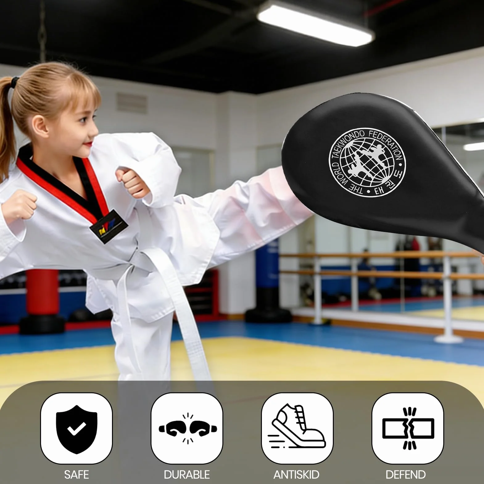 Taekwondo Pads, 2 Szt. Karate Kickboxing Target Pad Trwałe Tae Kwon Do Training Zamiennik Do Treningu Sporty Walki