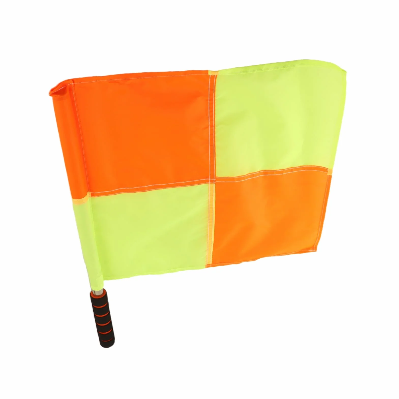 Zestaw 2 flag sędziowskich wodoszczelna tkanina z torbą do przechowywania gąbką uchwytem linesmana piłka nożna