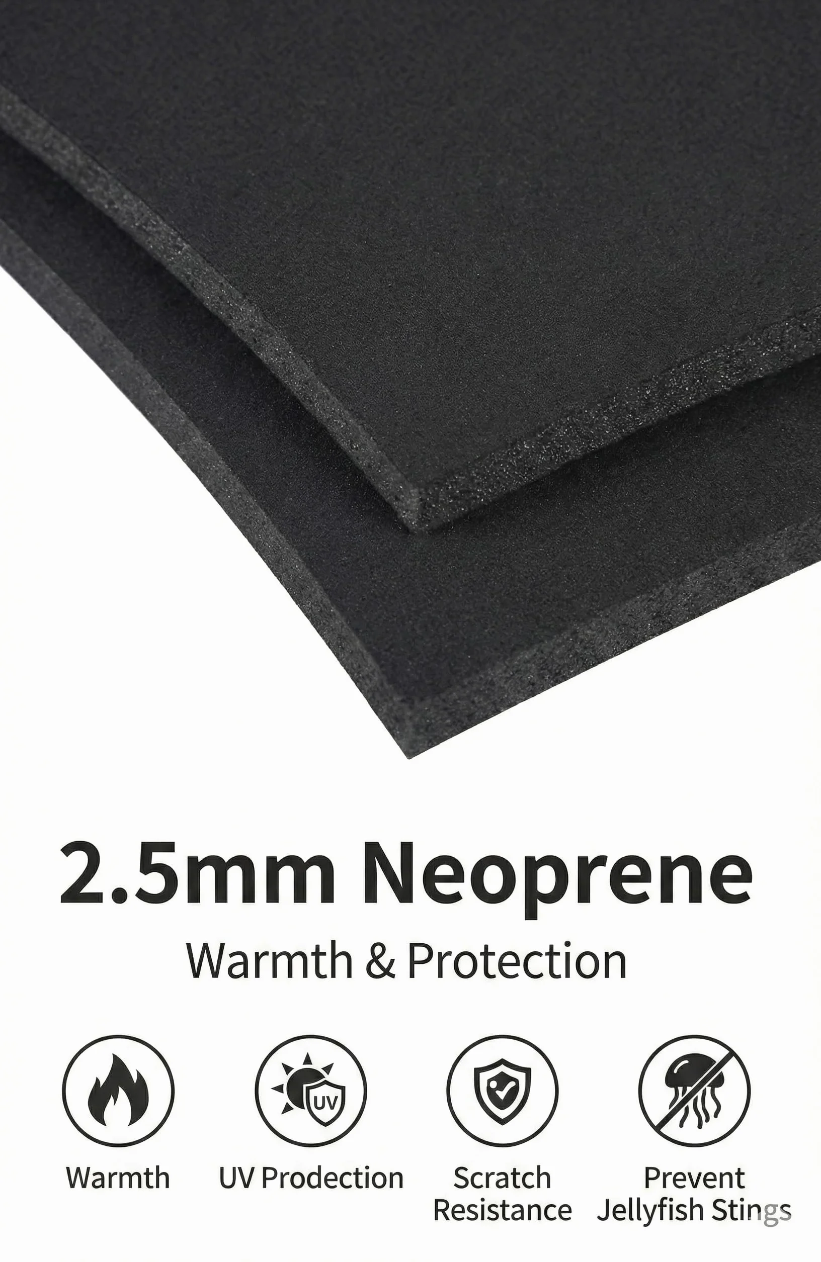 Kombinezon neoprenowy dla dzieci 2,5 mm termiczny UV zamek na plecach do pływania