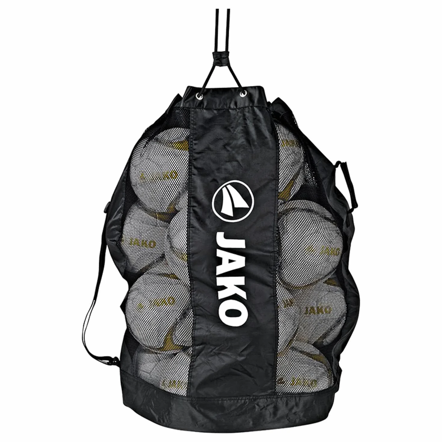 JAKO Unisex worek na 20 piłek, czarny, Empty/NO Size